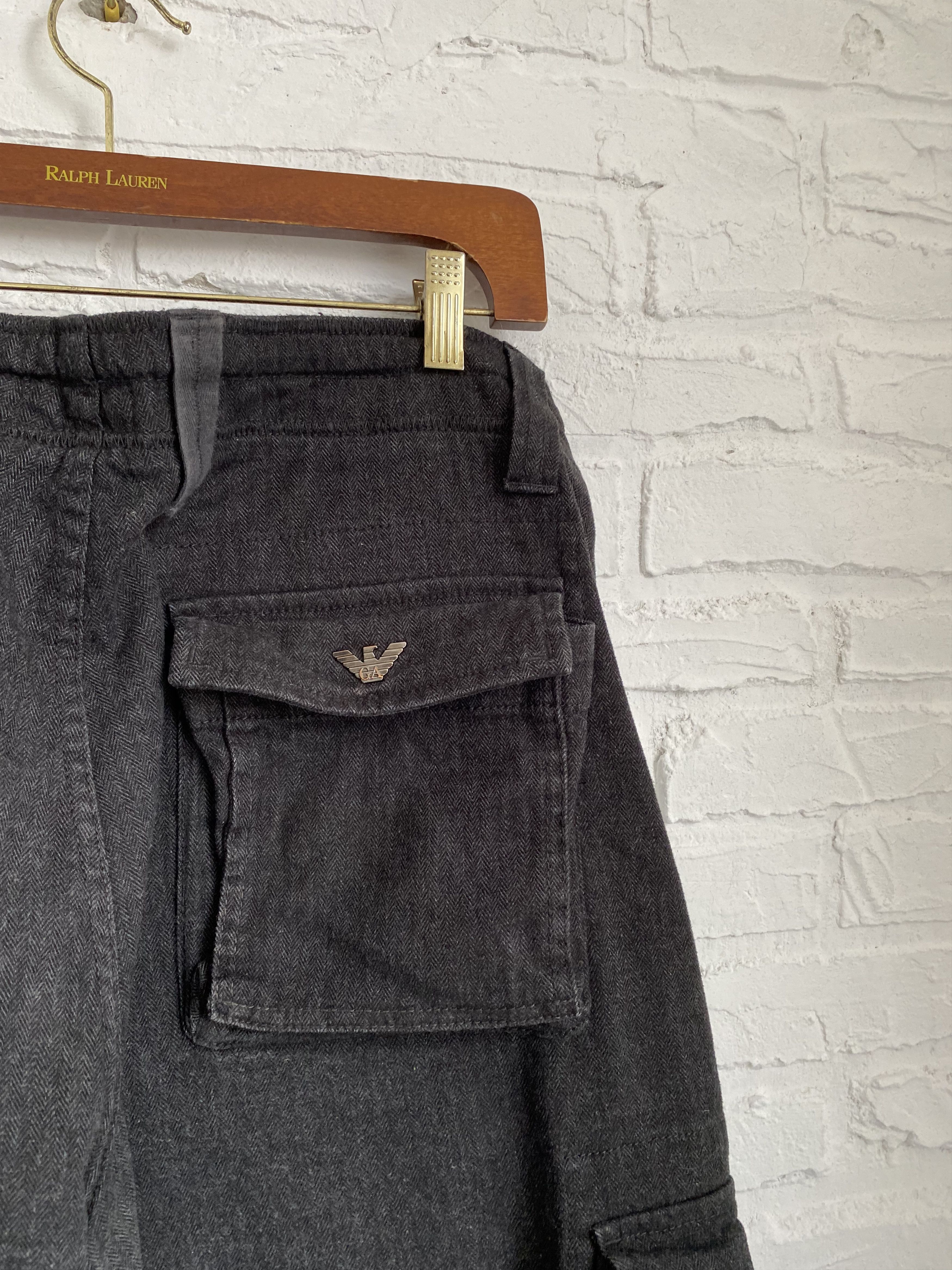 Armani Vintage 2000s Armani Jeans cargo pants Size US 33 - 5 Thumbnail