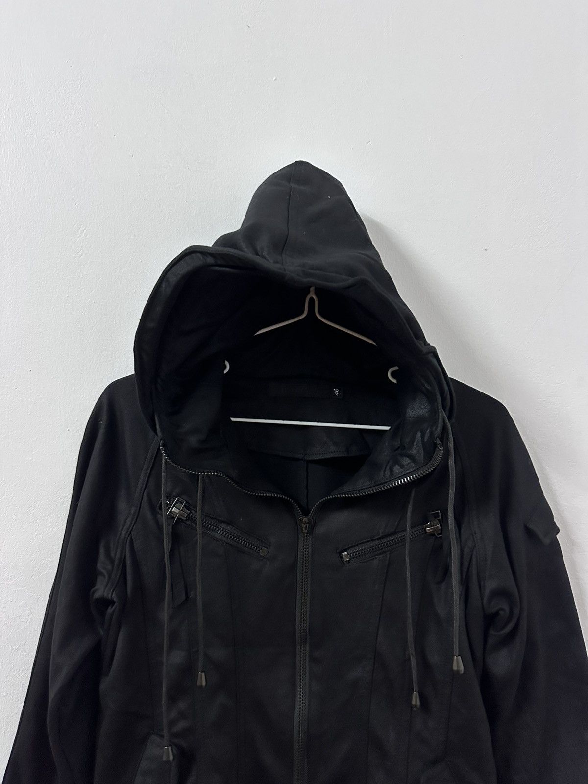 GOSTAR DE FUGA Rare! Go Star De Fuga Double Hood Wax Fishtail Jacket Size US S / EU 44-46 / 1 - 2 Thumbnail