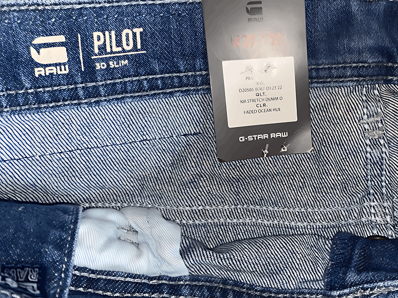 G-Star Pilot 3D Slim Jeans Men’s 32x32 Light Blue Faded Ocean Hue Size US 32 / EU 48 - 7 Thumbnail