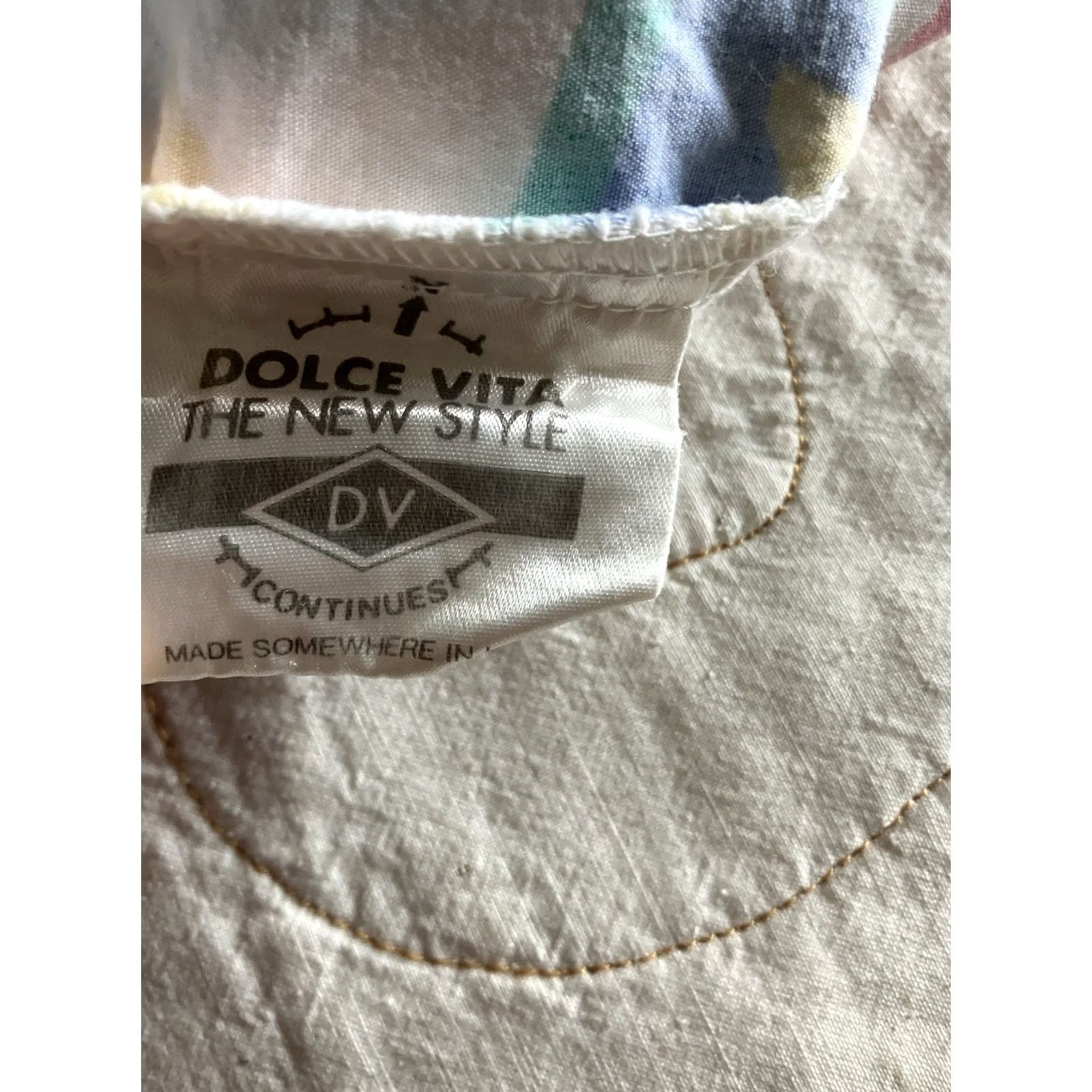 Dolce Vita Vinyl Threads La Dolce Vita Printed Graphic New Style Shorts Boxer Womens One Size Multicolor 100% Cotton Slash Pocket Easy Care Beach Spring Summer Size 42" / US 20 - 7 Thumbnail