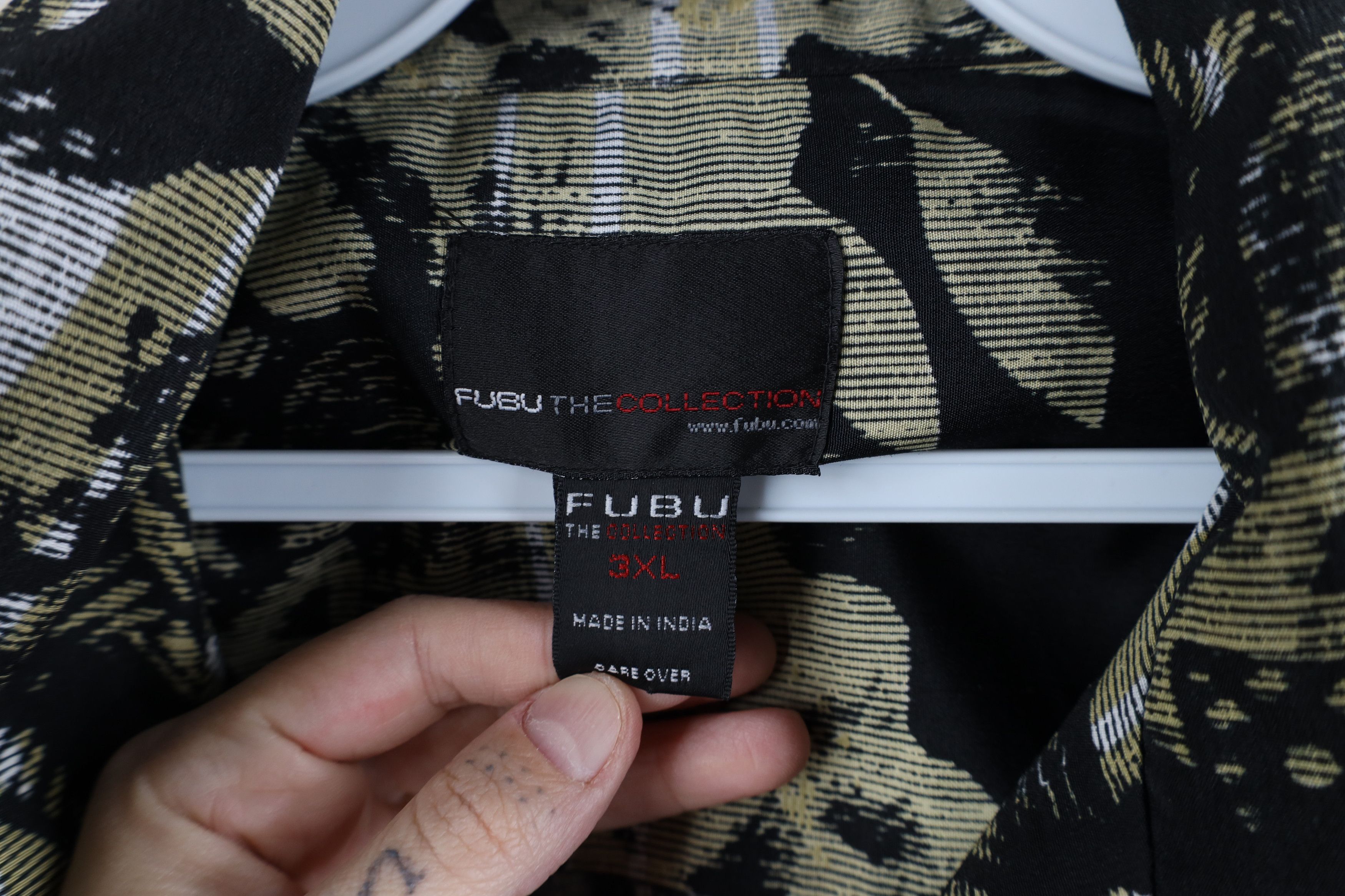 Fubu × Vintage Vintage 90s Y2K FUBU Baggy Flower Hawaiian Button Shirt Size US XXL / EU 58 / 5 - 9 Thumbnail