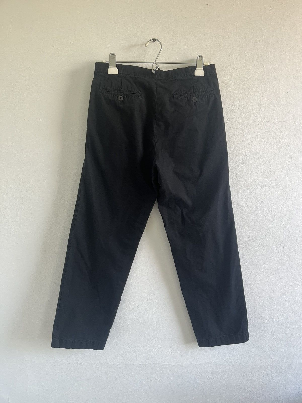 Dries Van Noten Deep navy carrot straight leg trousers Size US 30 / EU 46 - 2 Thumbnail