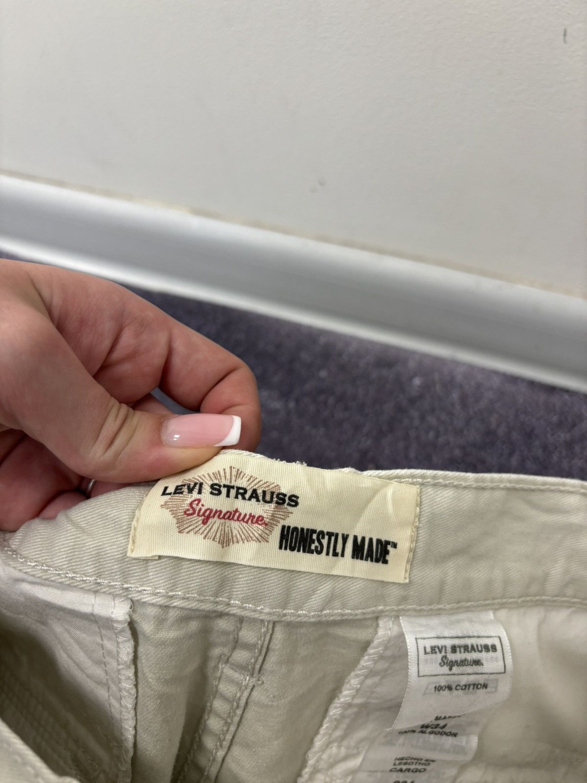 Levi's Vintage Levi’s Signature Y2K Beige Utility Hype Cargo Shorts Size US 34 / EU 50 - 13 Thumbnail