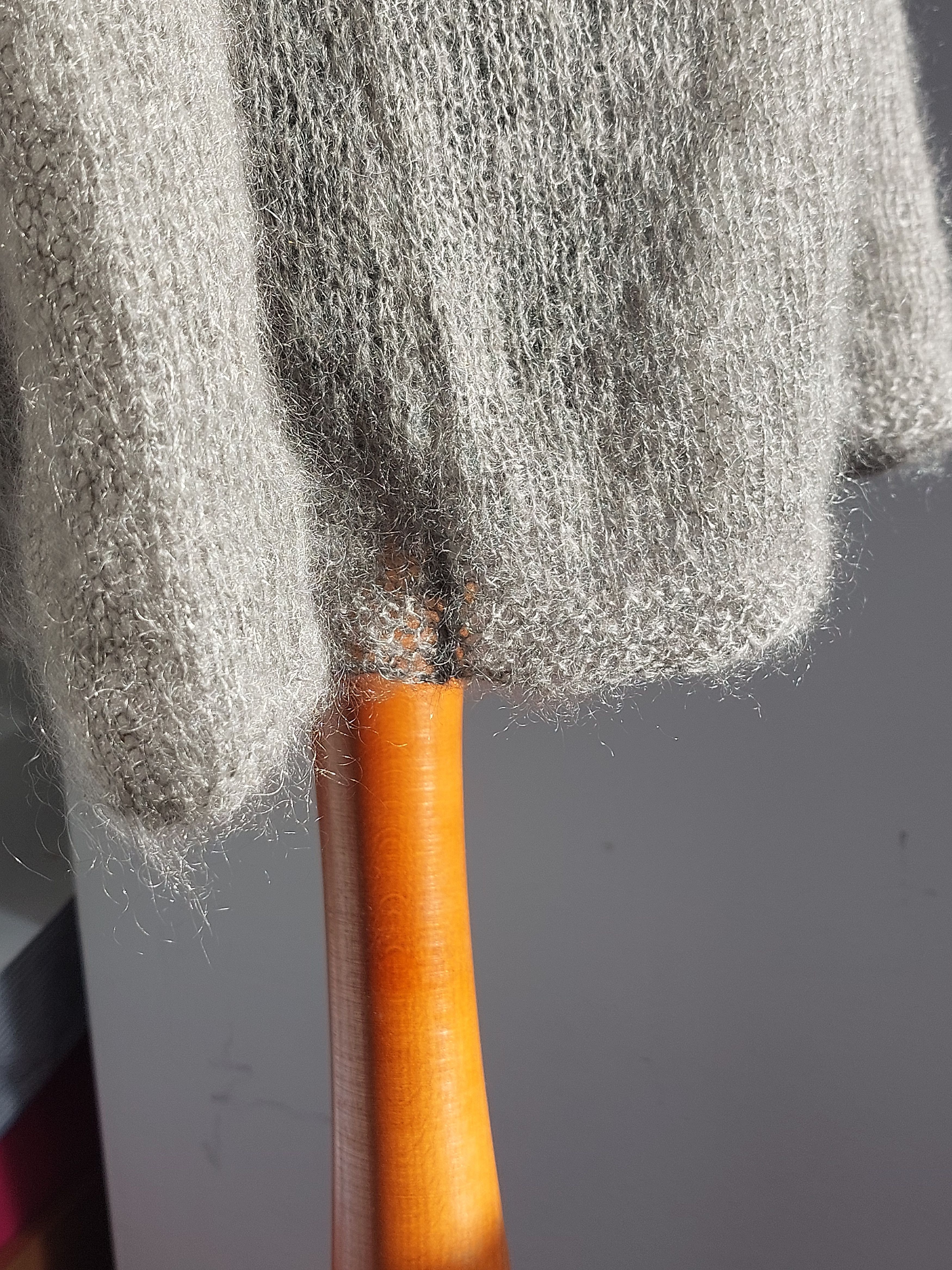 Handmade HANDMADE Kid Mohair Grey Sweater Size L / US 10 / IT 46 - 5 Thumbnail