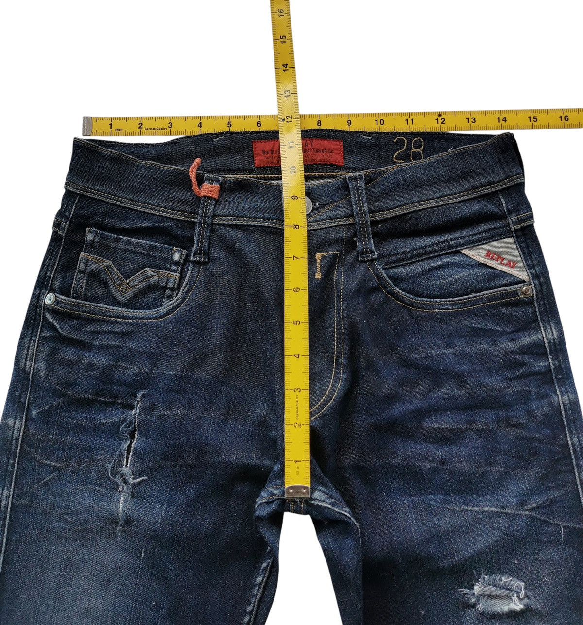 Replay Replay Anbass Slim Skinny Jeans - Italian Denim Size US 28 / EU 44 - 11 Thumbnail