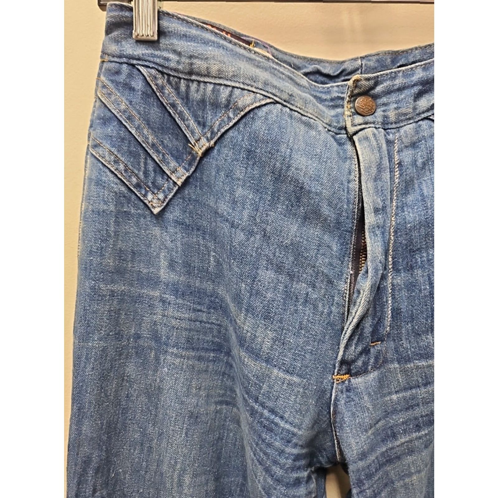 Vintage VINTAGE Landlubber Boho Hippie Patch Jeans - size 11 - Waist 30x32 Size 30" / US 8 / IT 44 - 7 Thumbnail