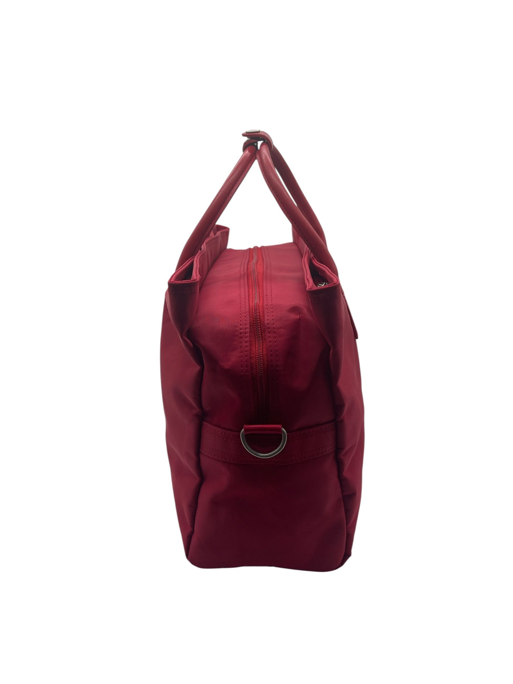 United Colors Of Benetton United Colors of Benetton Red Nylon Weekender Duffel Bag Y2K Size ONE SIZE - 12 Thumbnail
