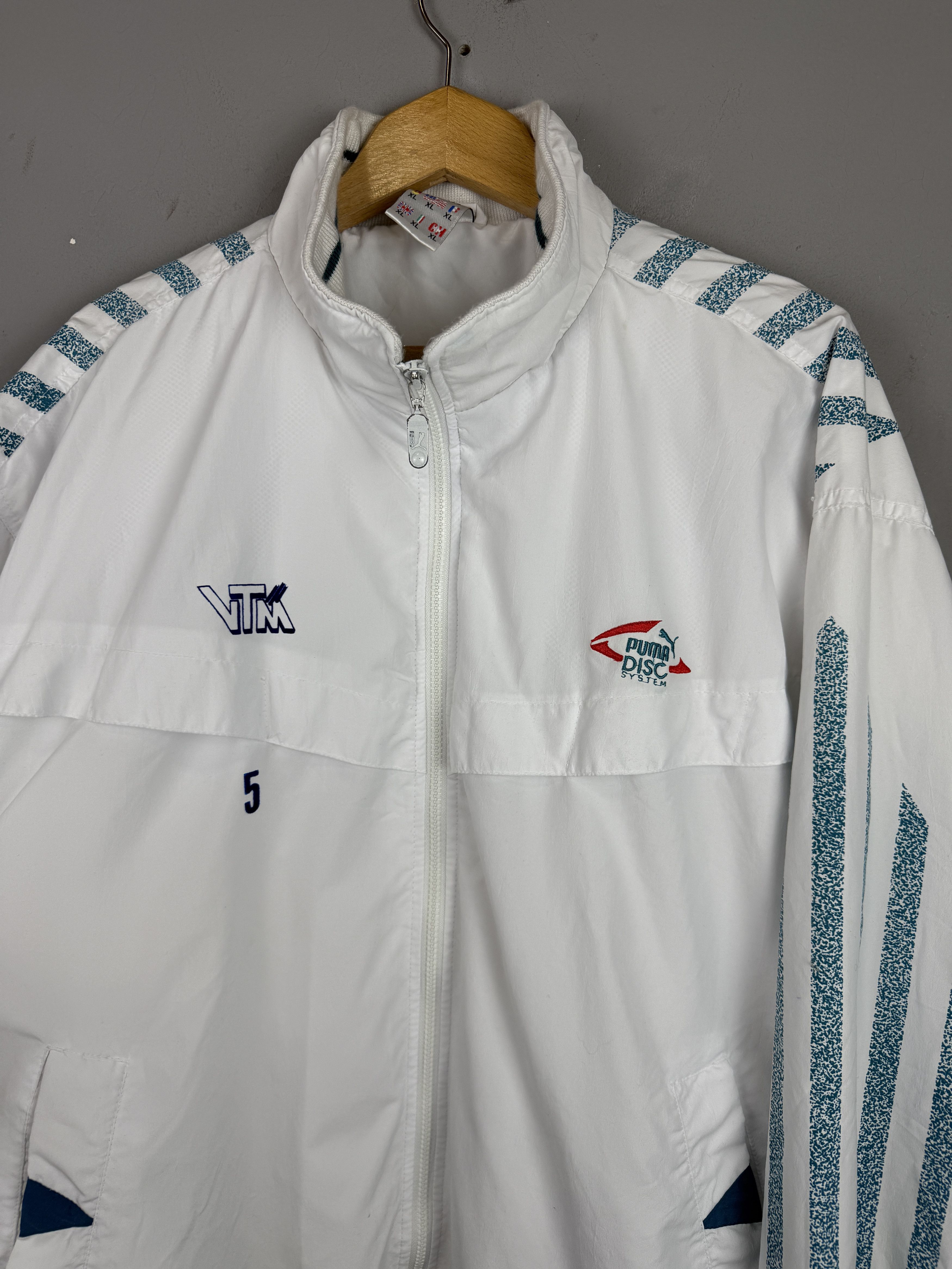 Puma × Vintage Vintage Puma Disc System Jacket VTM 5 Windbreaker Sportswear Size US XL / EU 56 / 4 - 2 Thumbnail