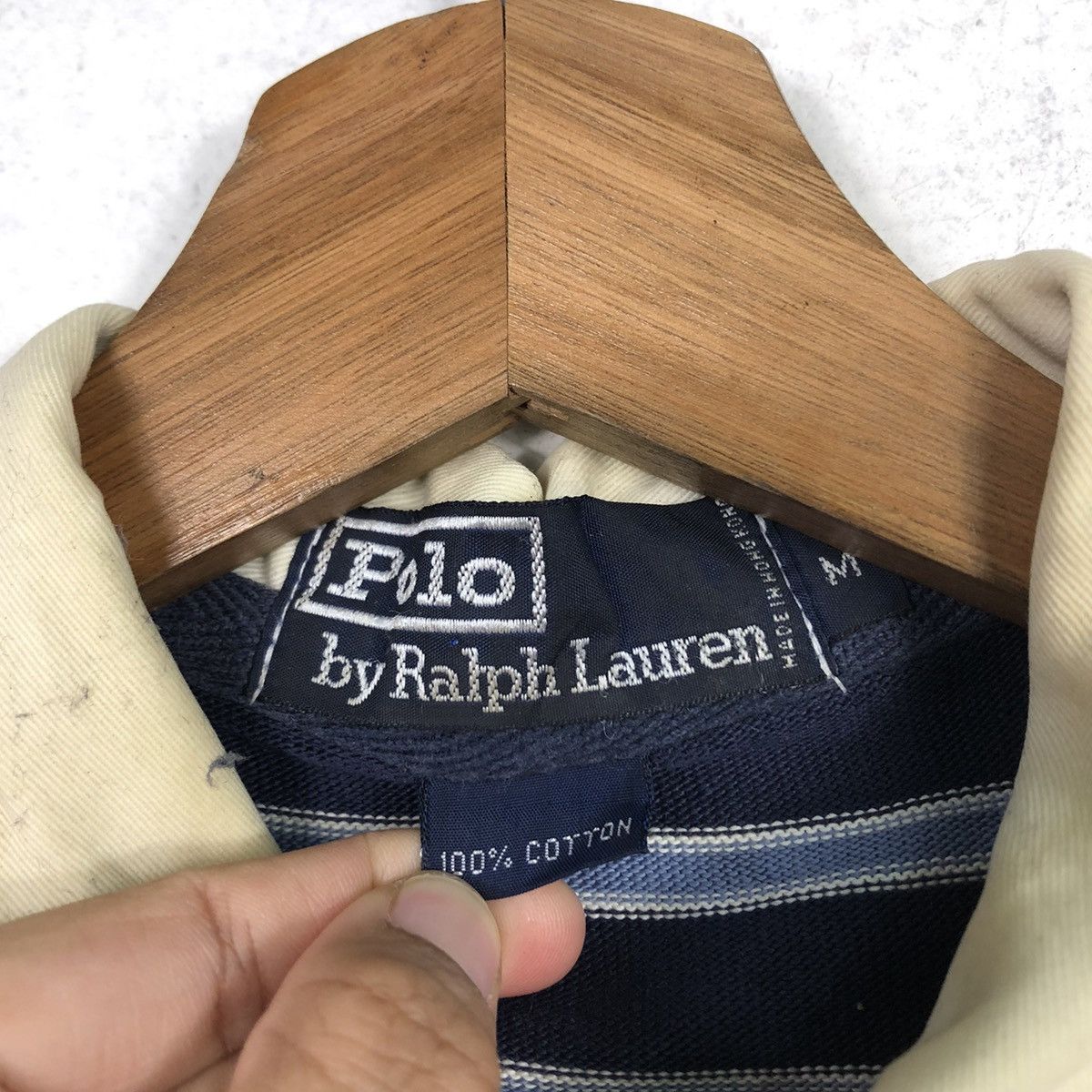 Polo Ralph Lauren Polo Ralph Lauren Old School Rugby Striped Design Collogue Size US M / EU 48-50 / 2 - 14 Thumbnail