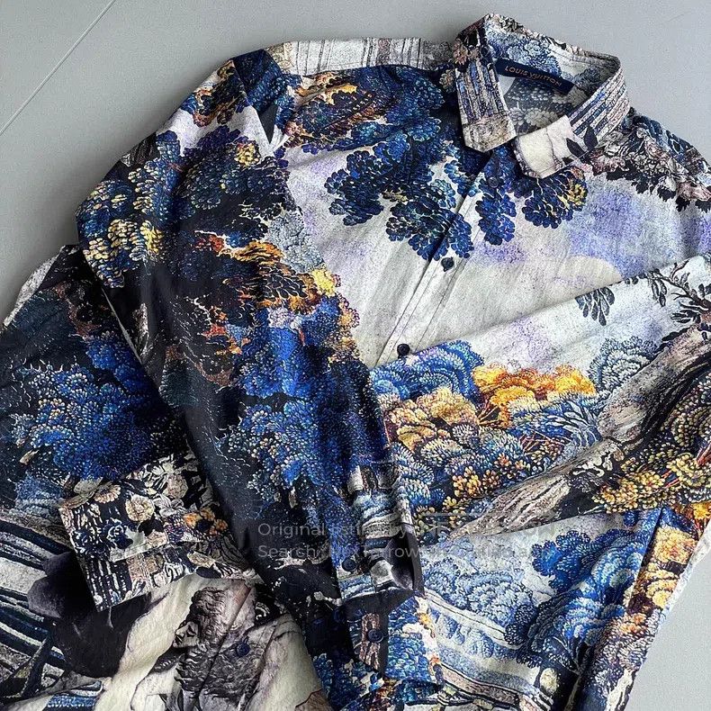 Louis Vuitton Louis Vuitton Palace Oil Painting Silk Shirt Size US XL / EU 56 / 4 - 3 Thumbnail