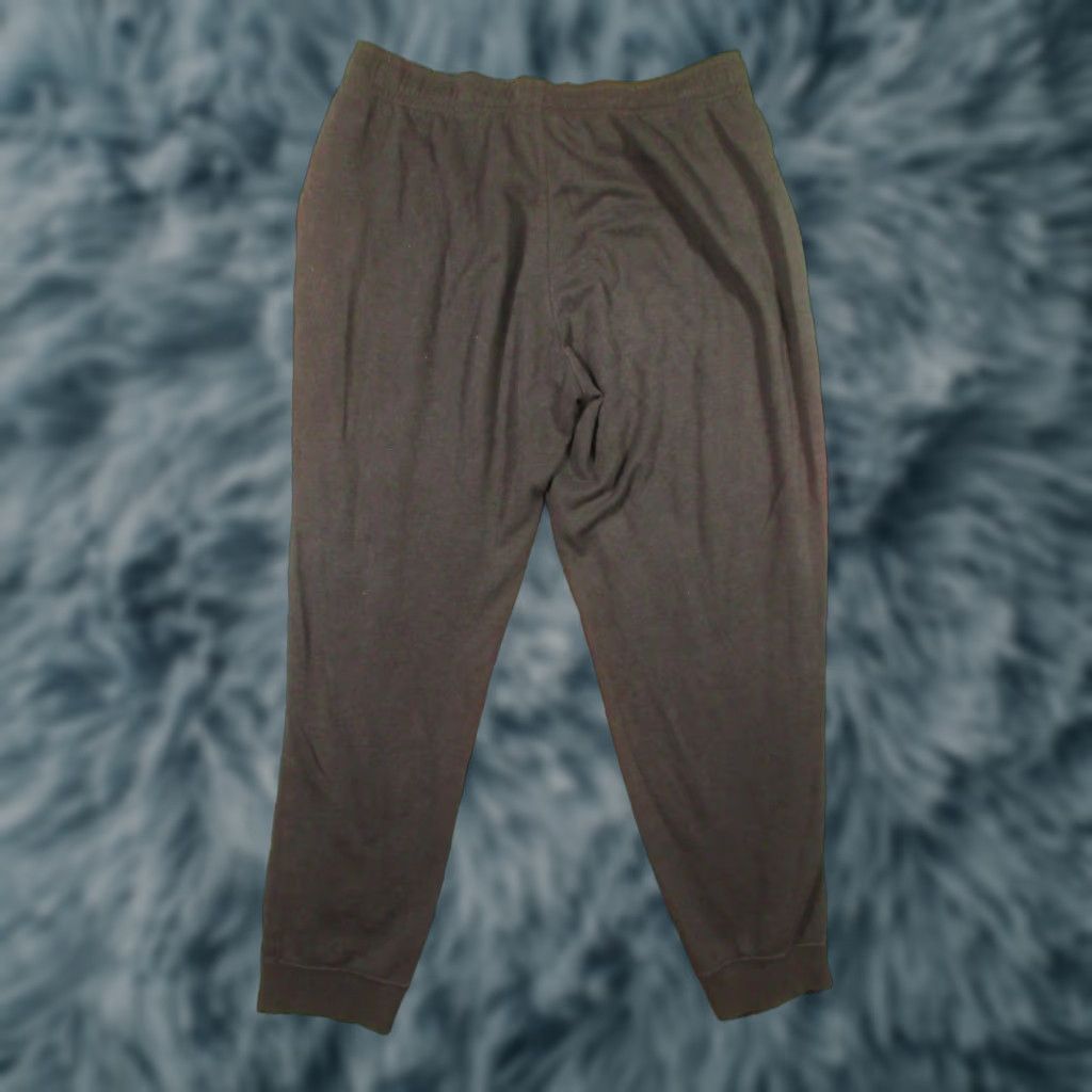 Nike Nike Sweatpants Mens L Black Fleece Joggers Embroidered Swoosh Bleach Spots Size US 33 - 1 Thumbnail
