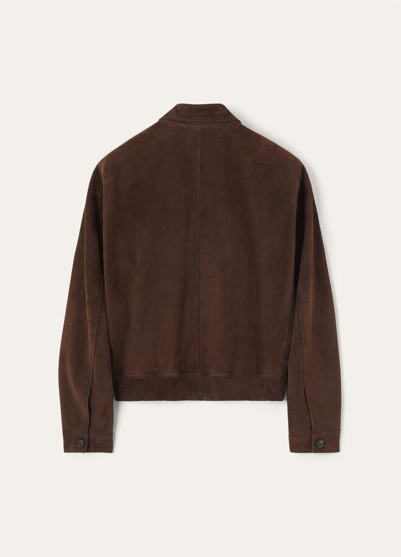 Loro Piana o1w1db10226 FAP2260 Kane Bomber Jacket in Brown Size US XL / EU 56 / 4 - 6 Thumbnail