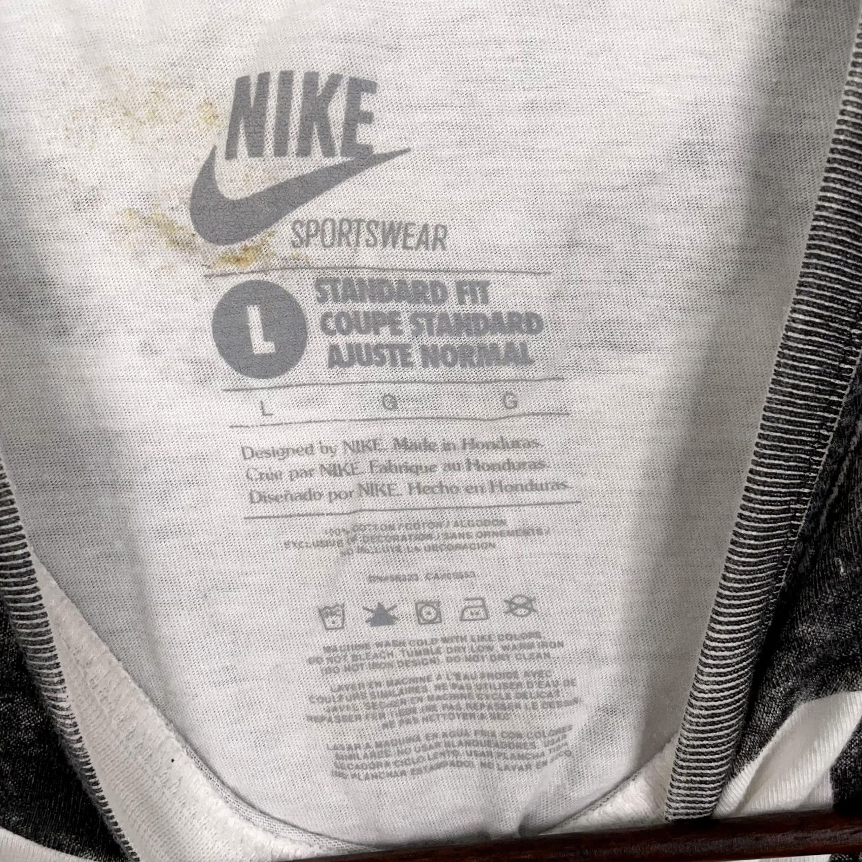 Nike Nike Shirt Mens Large Black White Just Do It Allover Graphic Sportswear Tee Size US L / EU 52-54 / 3 - 4 Thumbnail