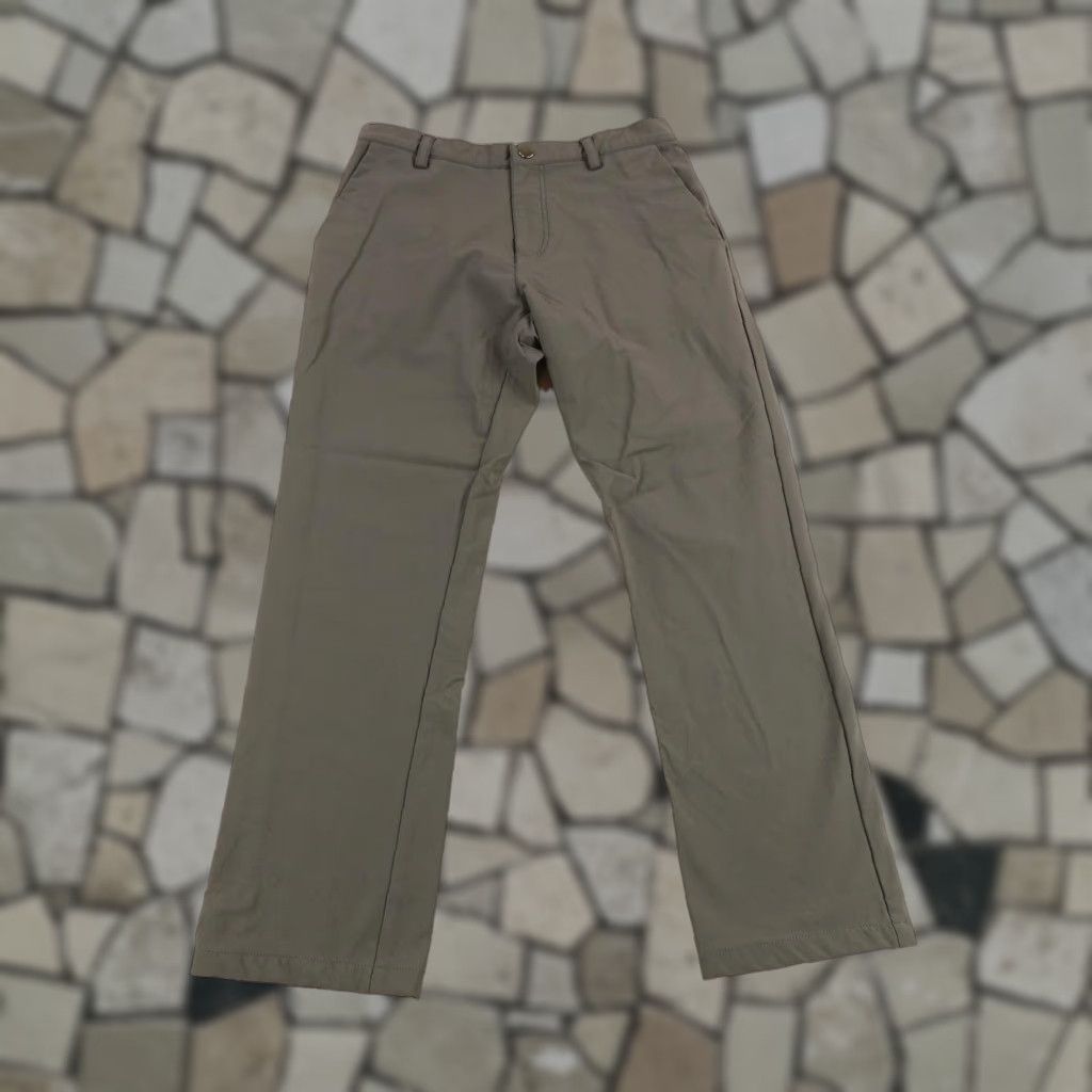 Vintage Ministry of Supply Men's Slim Fit Stretch Chino Pants 30W Gray Microfiber Casual Workwear Size US 30 / EU 46 - 1 Thumbnail
