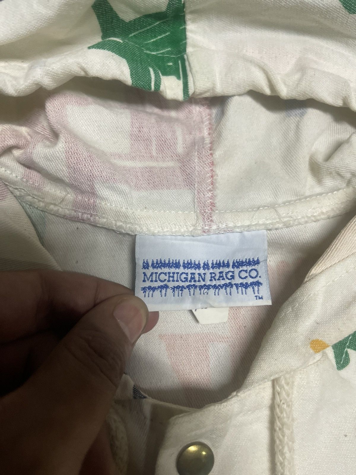 Japanese Brand Michigan Rag Co. Jacket Adirondack Chair Print, Snap Closure Size US L / EU 52-54 / 3 - 3 Thumbnail