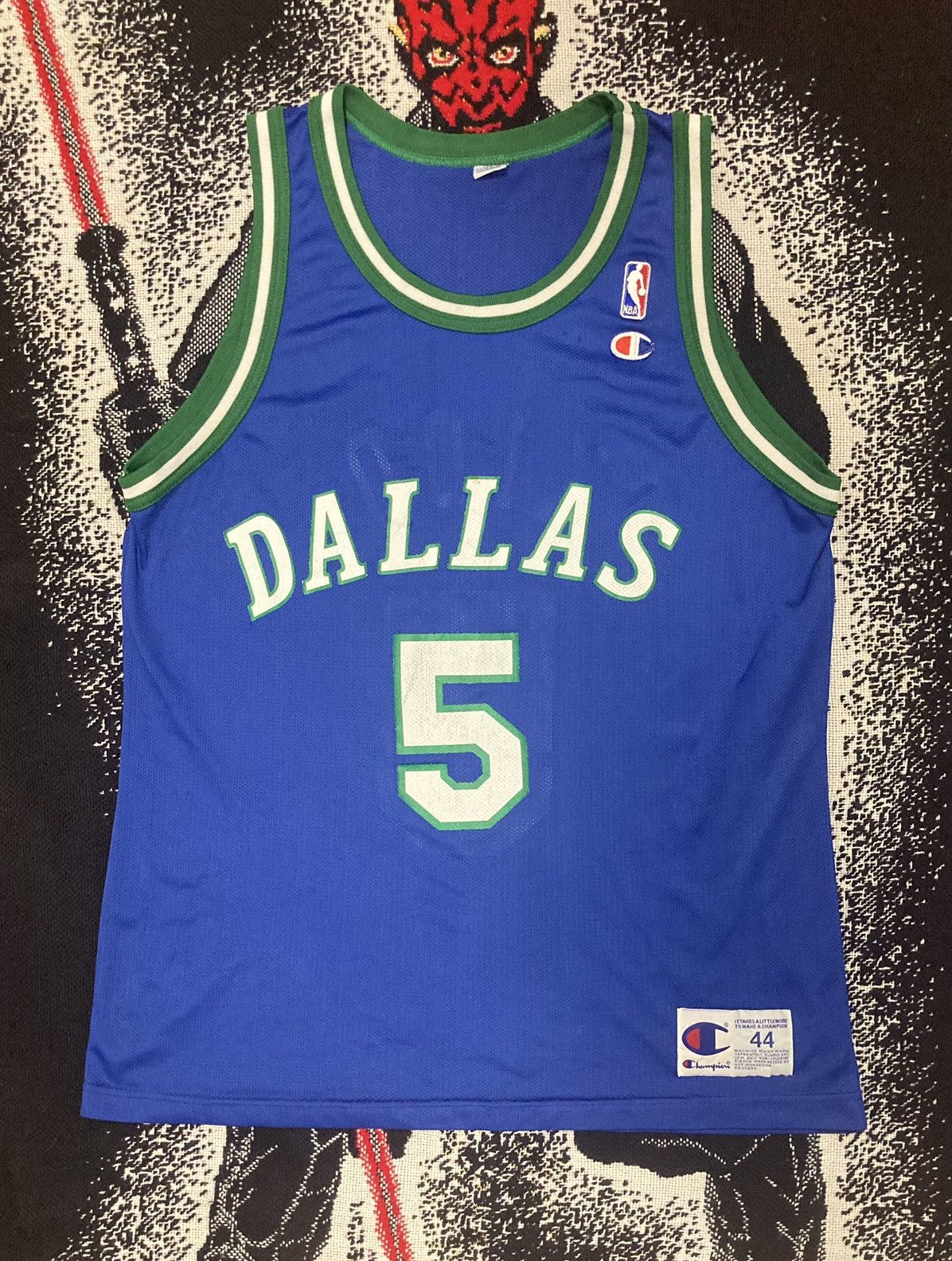 Vintage 90’s Dallas Mavericks Jason Kidd NBA Jersey Champion
