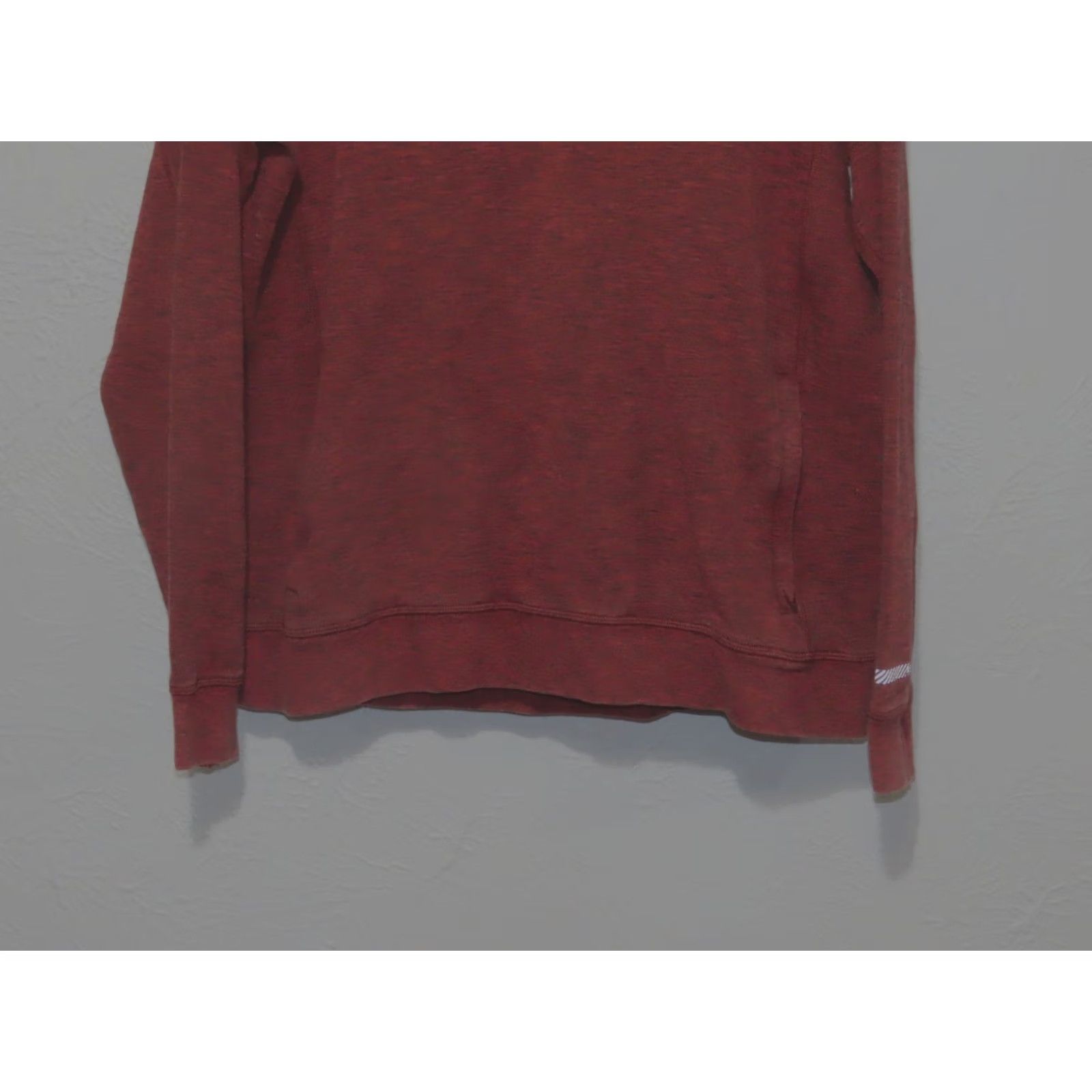 American Eagle Outfitters American Eagle Activeflex Pullover Hoodie Men's L Burgundy Red Zippered Pockets Mock Neck Long Sleeve Modern Activewear Shirt Size US L / EU 52-54 / 3 - 2 Thumbnail