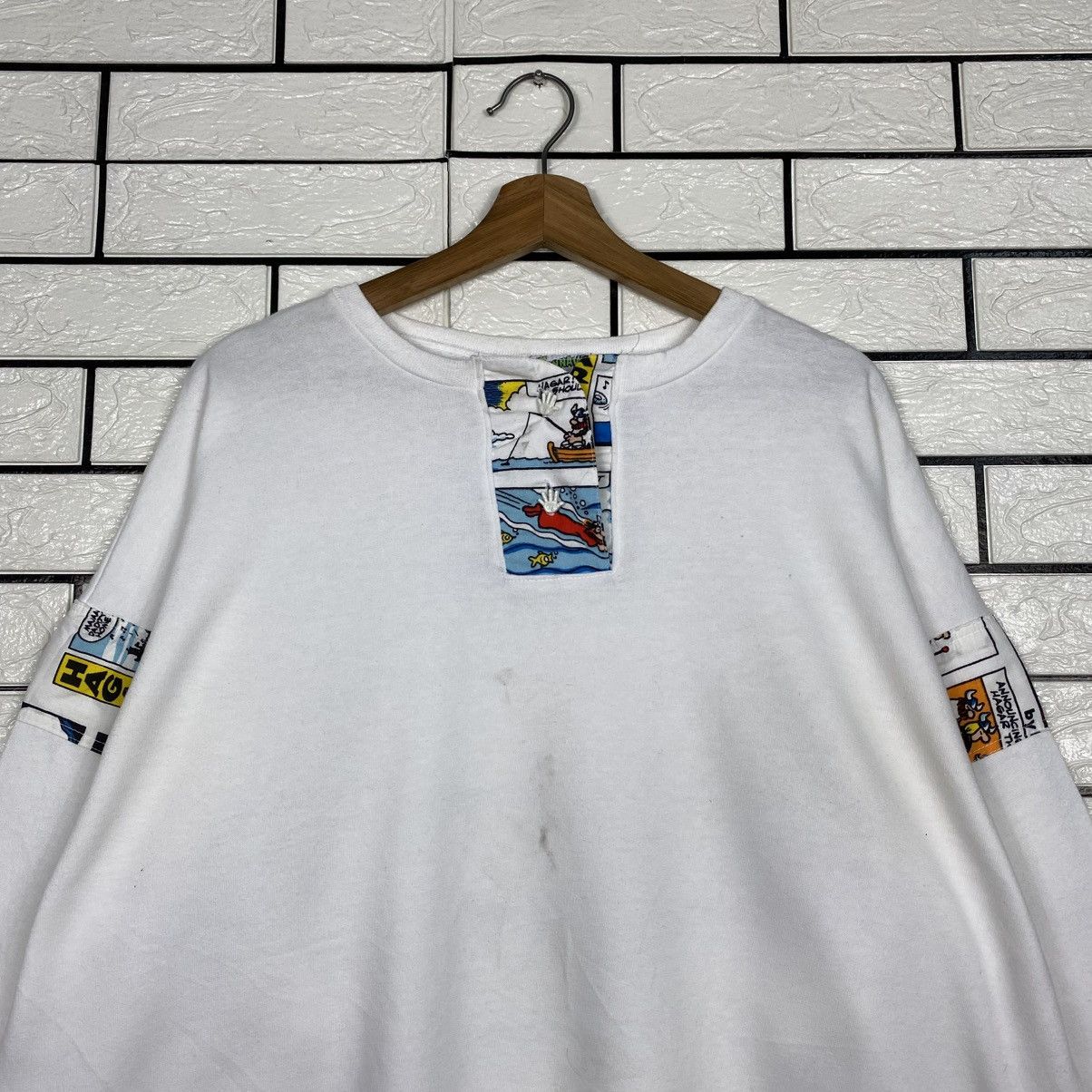 Japanese Brand Vintage Sweatshirt Funnays Big Logo Cartoon Size US M / EU 48-50 / 2 - 4 Thumbnail