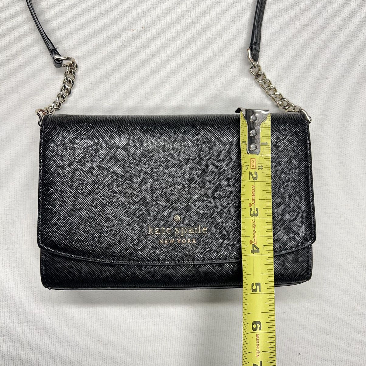 Kate Spade Kate Spade Cross Body Wallet Black Clutch Bag Black Flap Size ONE SIZE - 21 Thumbnail