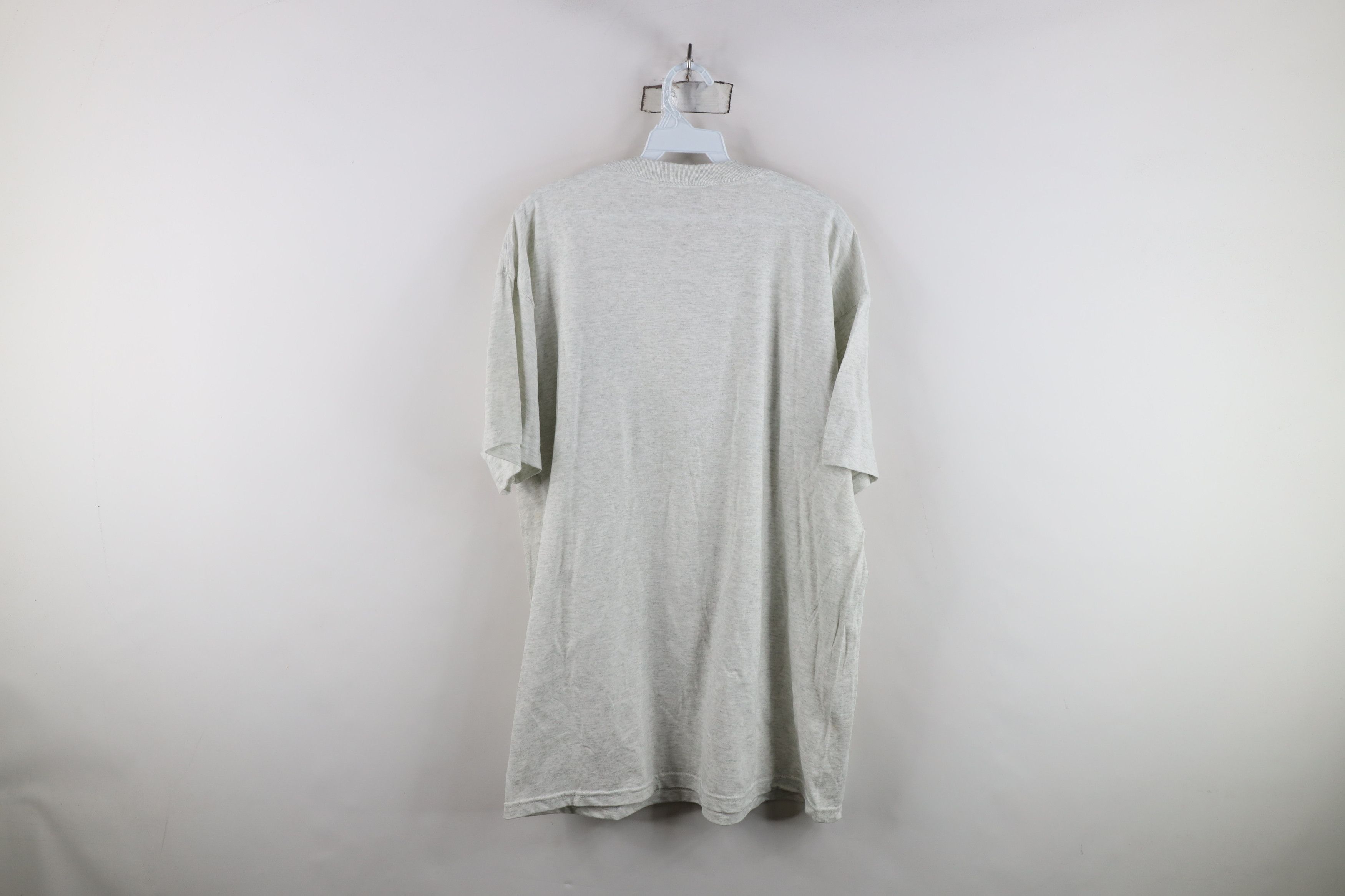 Vintage Vintage 90s Streetwear Heavyweight Cotton T-Shirt Gray Size US L / EU 52-54 / 3 - 8 Thumbnail
