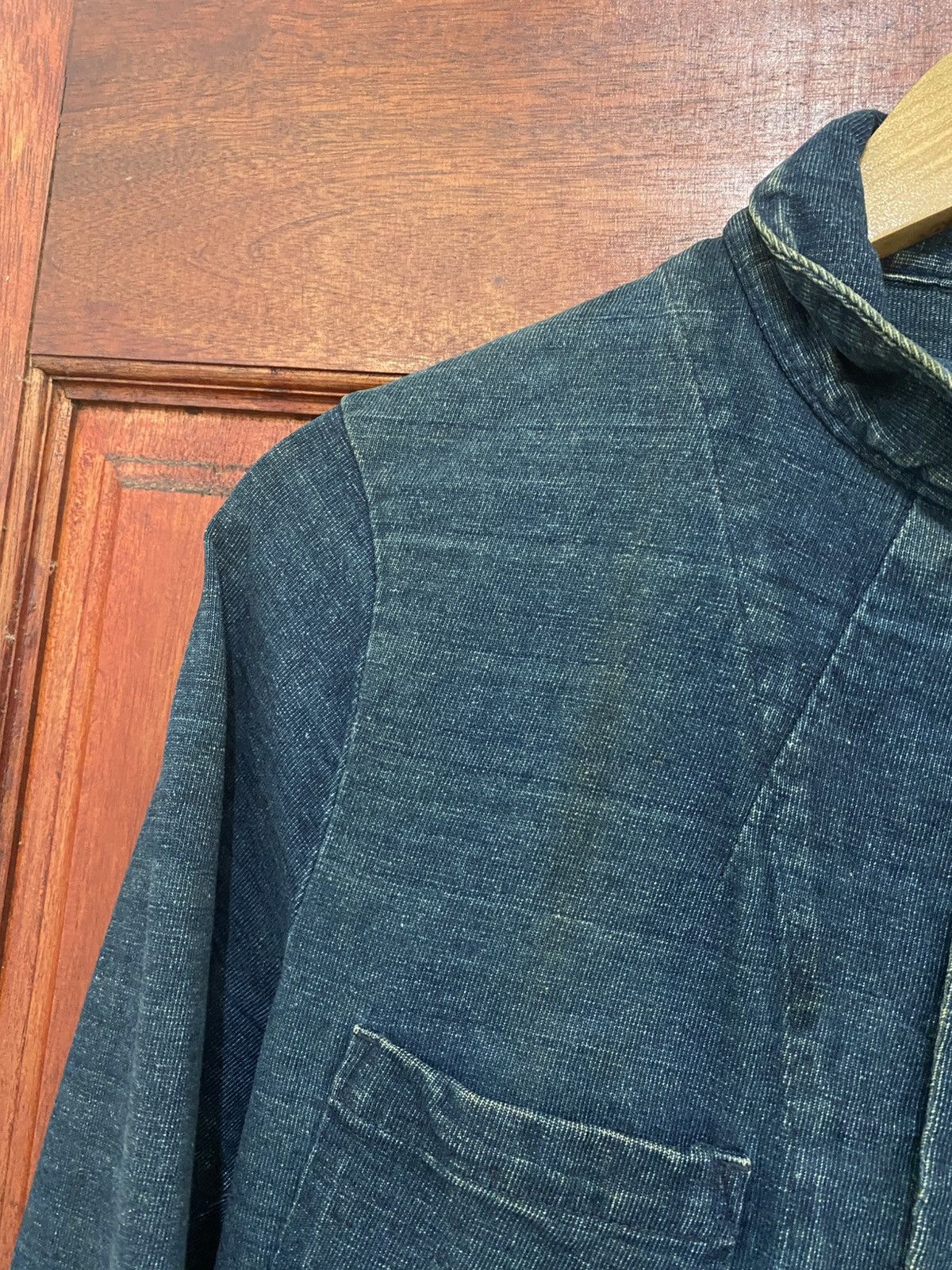 45rpm × Indigo × Japanese Brand 45RPM Indigo Dekoboku Tenjiku Cropped Jacket Size M / US 6-8 / IT 42-44 - 5 Thumbnail