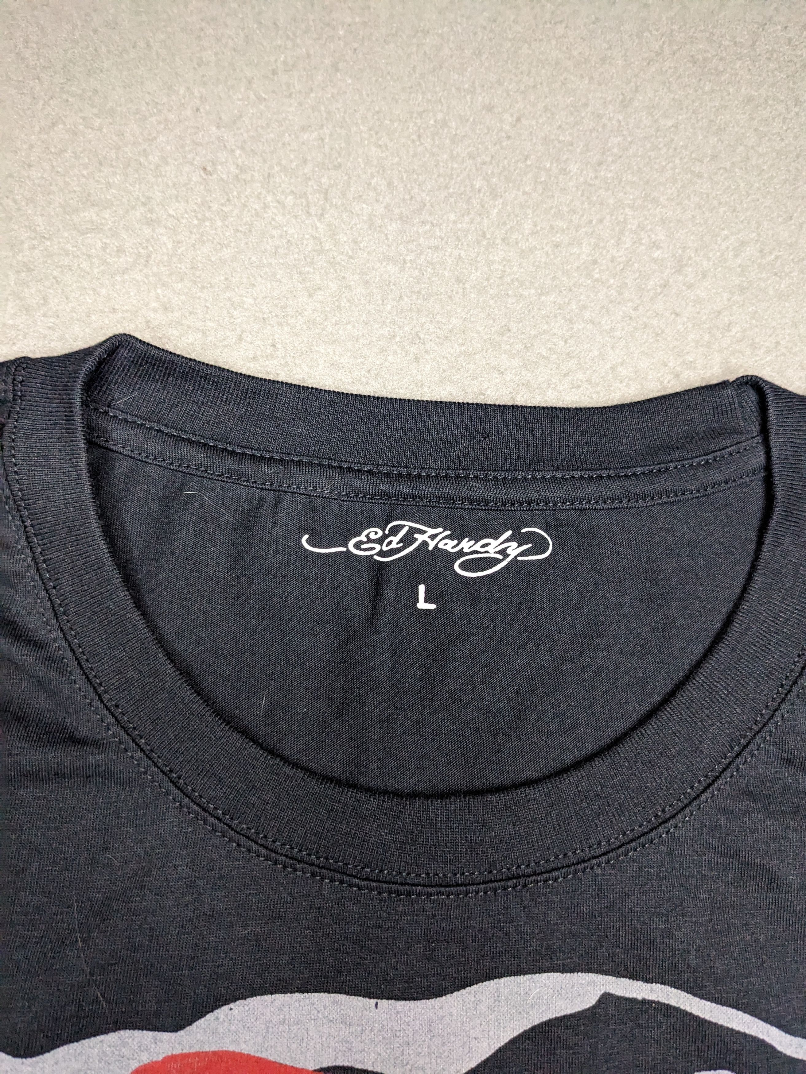 Ed Hardy Ed Hardy Love Dies Hard Skull T-Shirt Large Y2K Graphic 2008 Size US L / EU 52-54 / 3 - 5 Thumbnail