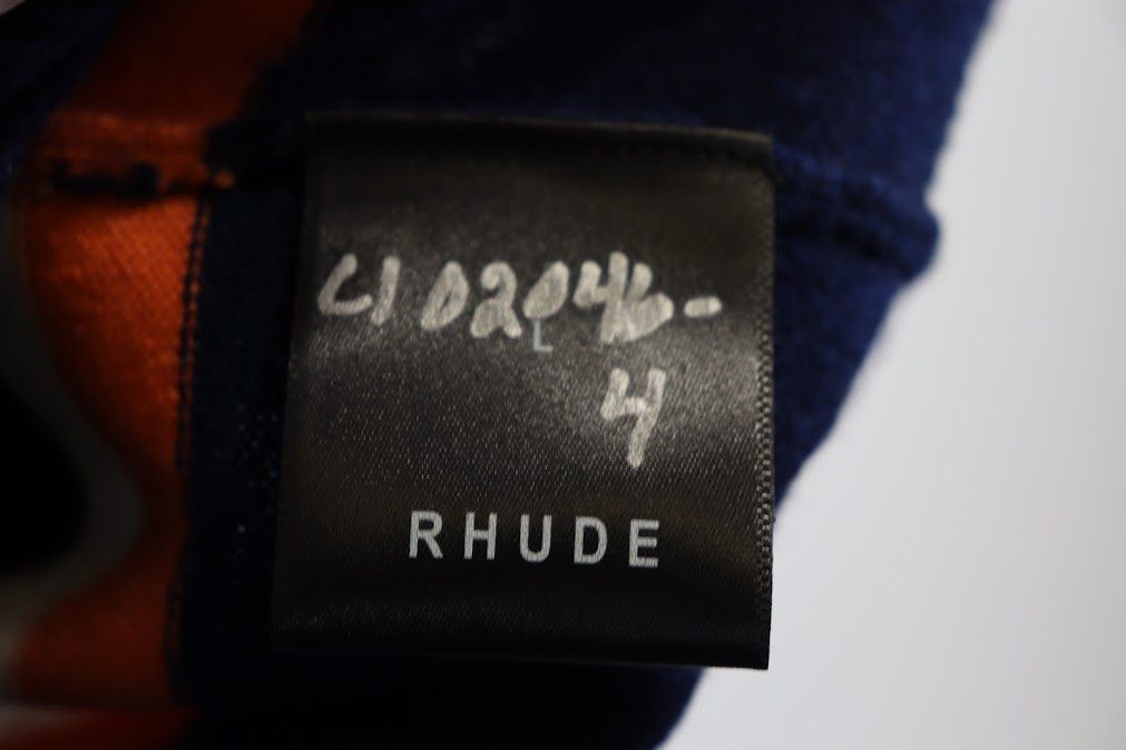 Malcolm McLaren × Rhude o1rshd Racing Knit Polo Sweater / Shirt in Black/Blue Size US L / EU 52-54 / 3 - 8 Thumbnail