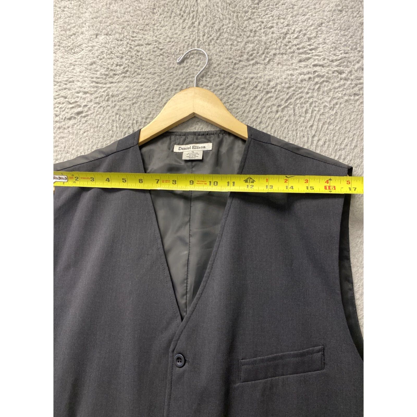 Vintage Daniel Ellissa Waistcoat Vest Gray XL /126-27 Size US XL / EU 56 / 4 - 5 Thumbnail