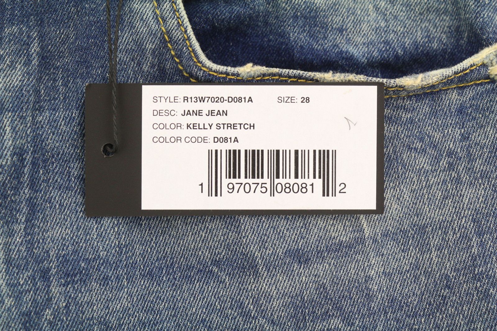 R13 JANE 28 Kelly Stretch Flared Blue PF25 Jeans 87209 Size 28" / US 6 / IT 42 - 7 Thumbnail