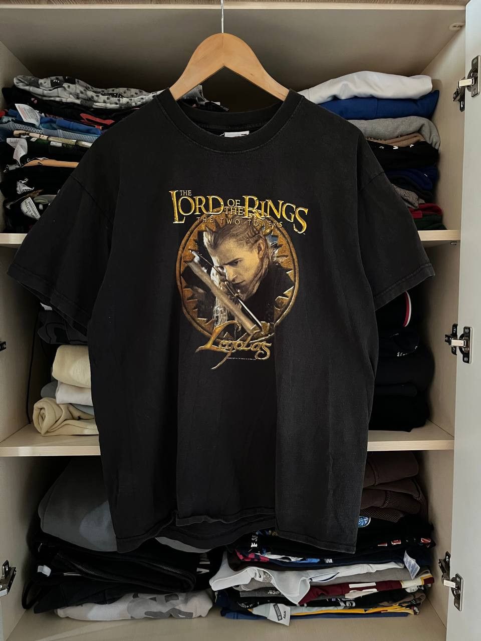 Vintage Lord Of The Rings Vintage 2002 Legolas Two Towers Tee Size US L / EU 52-54 / 3 - 1 Thumbnail
