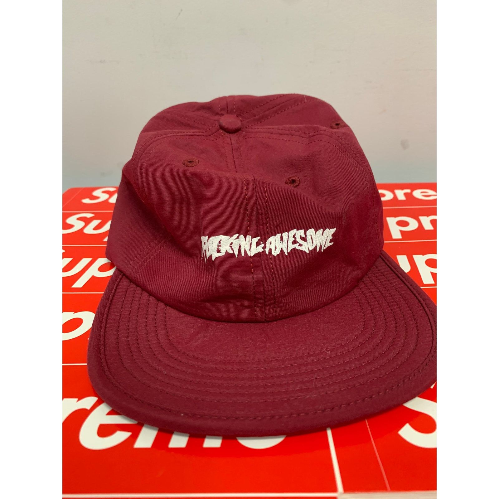 Fucking Awesome F*cking Awesome Stamp 6 Panel Snapback Maroon NEW SHIPS NOW Size ONE SIZE - 1 Thumbnail