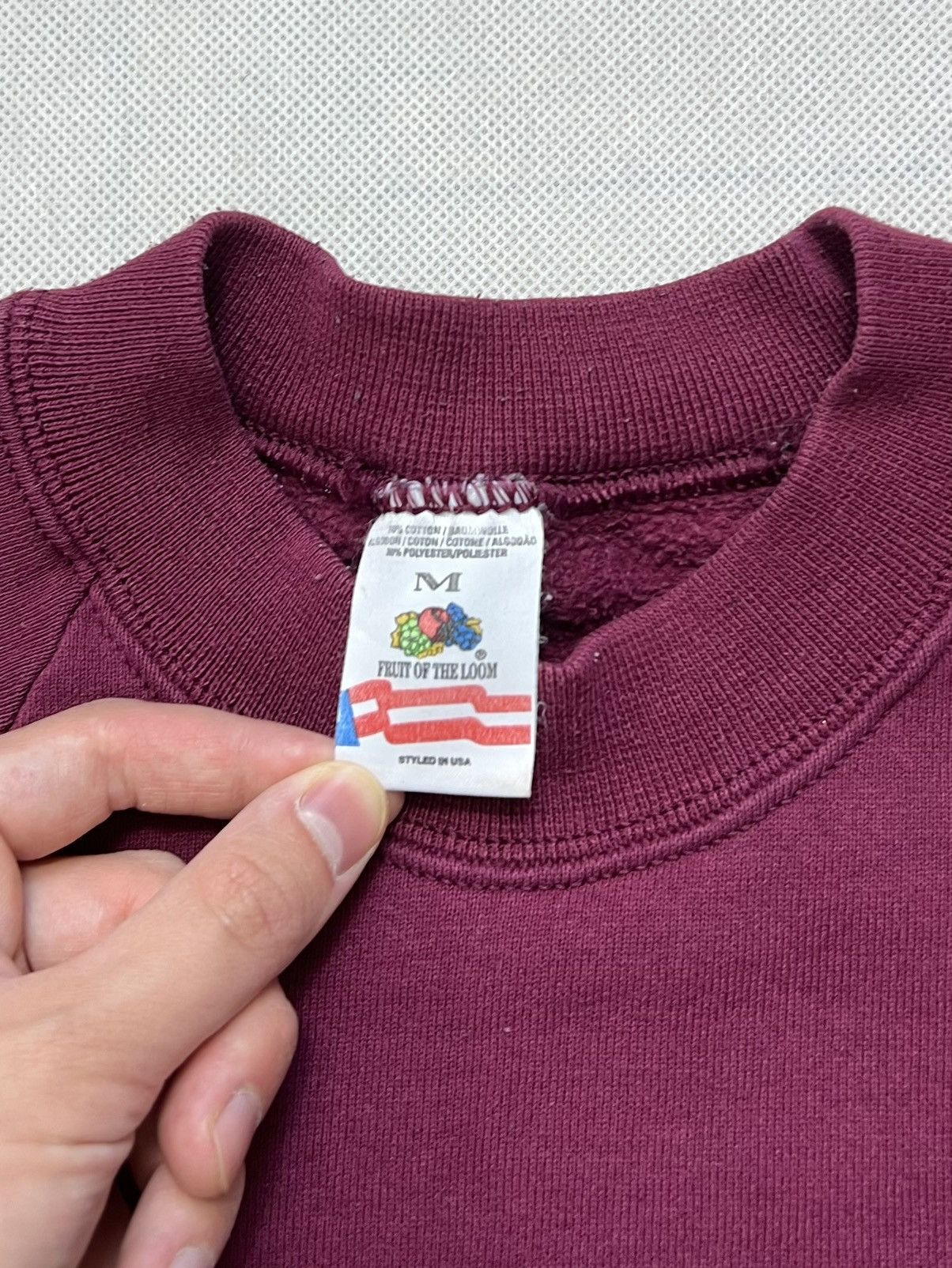 Fruit Of The Loom × Vintage Sweatshirt blank fruit of the loom vintage 80’s 90’s Size US M / EU 48-50 / 2 - 2 Thumbnail