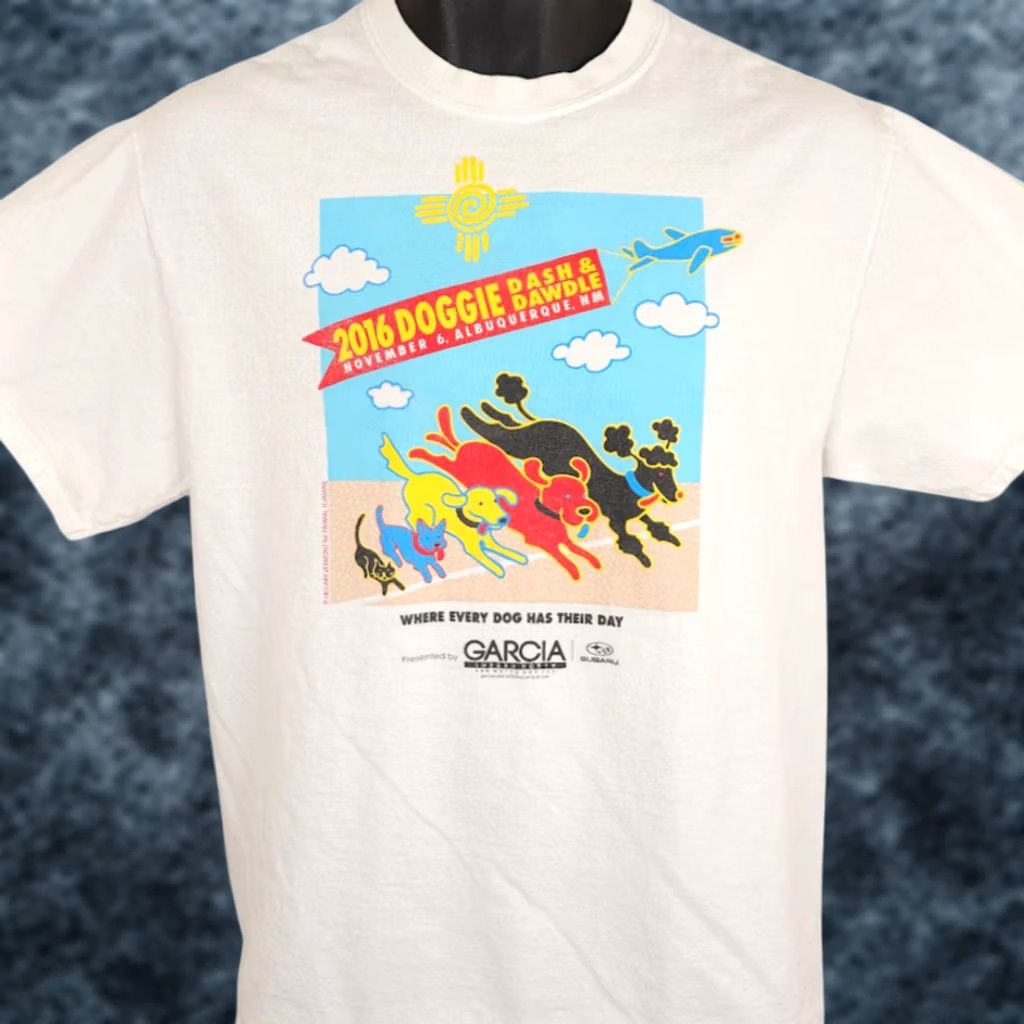 Port & Company Port & Company Dog Dash & Dawdle T Shirt Mens M White Albuquerque New Mexico Dog Pet Tee 90s?``` Size US M / EU 48-50 / 2 - 1 Thumbnail