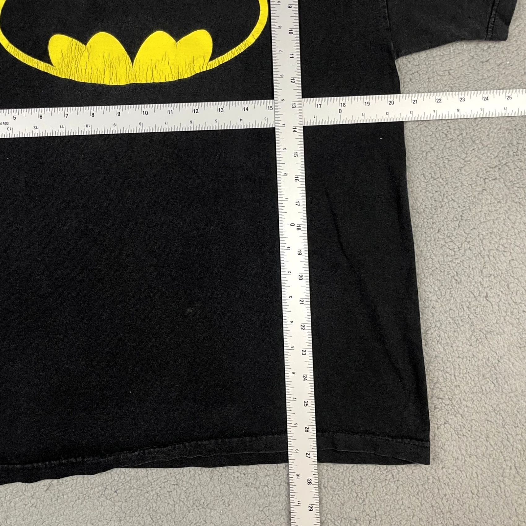 Logo 7 Batman T shirt Men’s Large Black Movie Tee Superhero DC Y2K Logo Graphic Short* Size US L / EU 52-54 / 3 - 5 Thumbnail