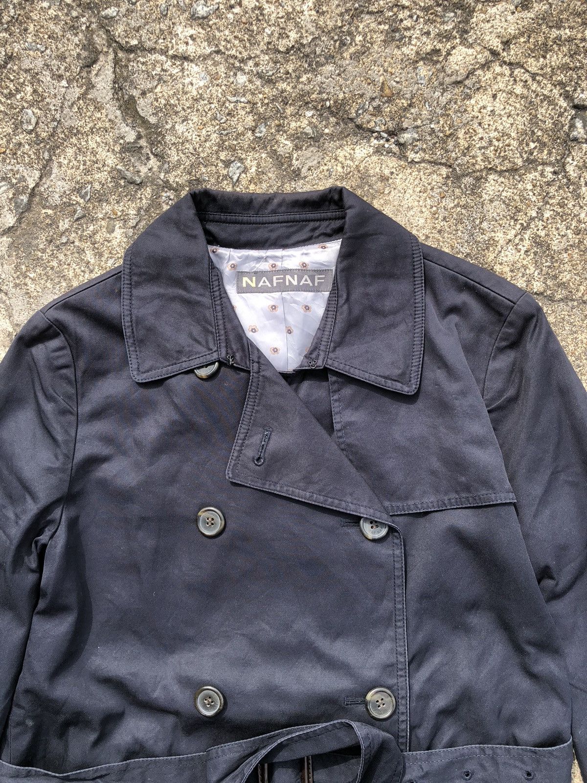Japanese Brand Vintage Naf Naf Trench Coat Size S / US 4 / IT 40 - 6 Thumbnail