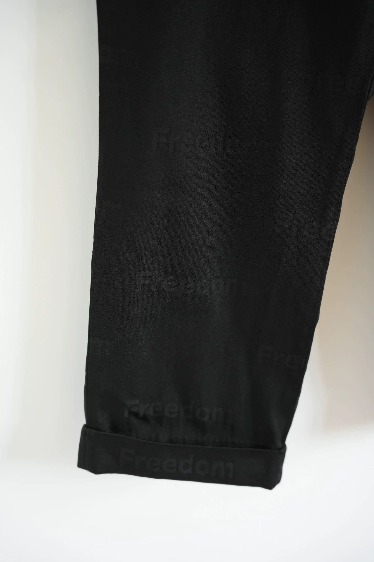 Comme des Garcons CDG Black 19AW Freedom Slogan Straight Leg Pants Size US 34 / EU 50 - 4 Thumbnail