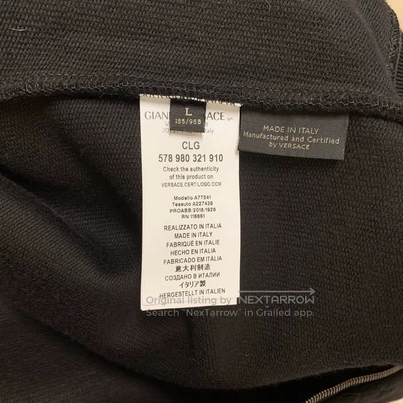 Versace Versace Black hooded zip jacket Size US L / EU 52-54 / 3 - 7 Thumbnail