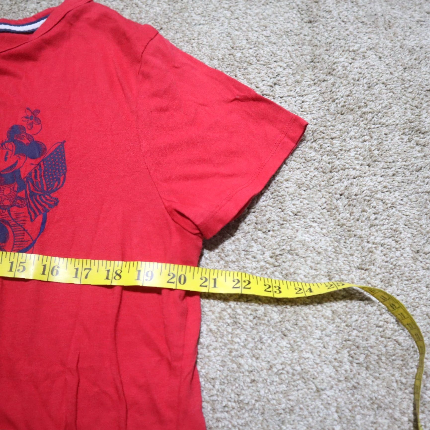 Disney Disney Parks T-Shirt Minnie Red All American Girl Short Sleeve Women's 2XL XXL Shirt Size XXL / US 16-18 / IT 52-54 - 5 Thumbnail
