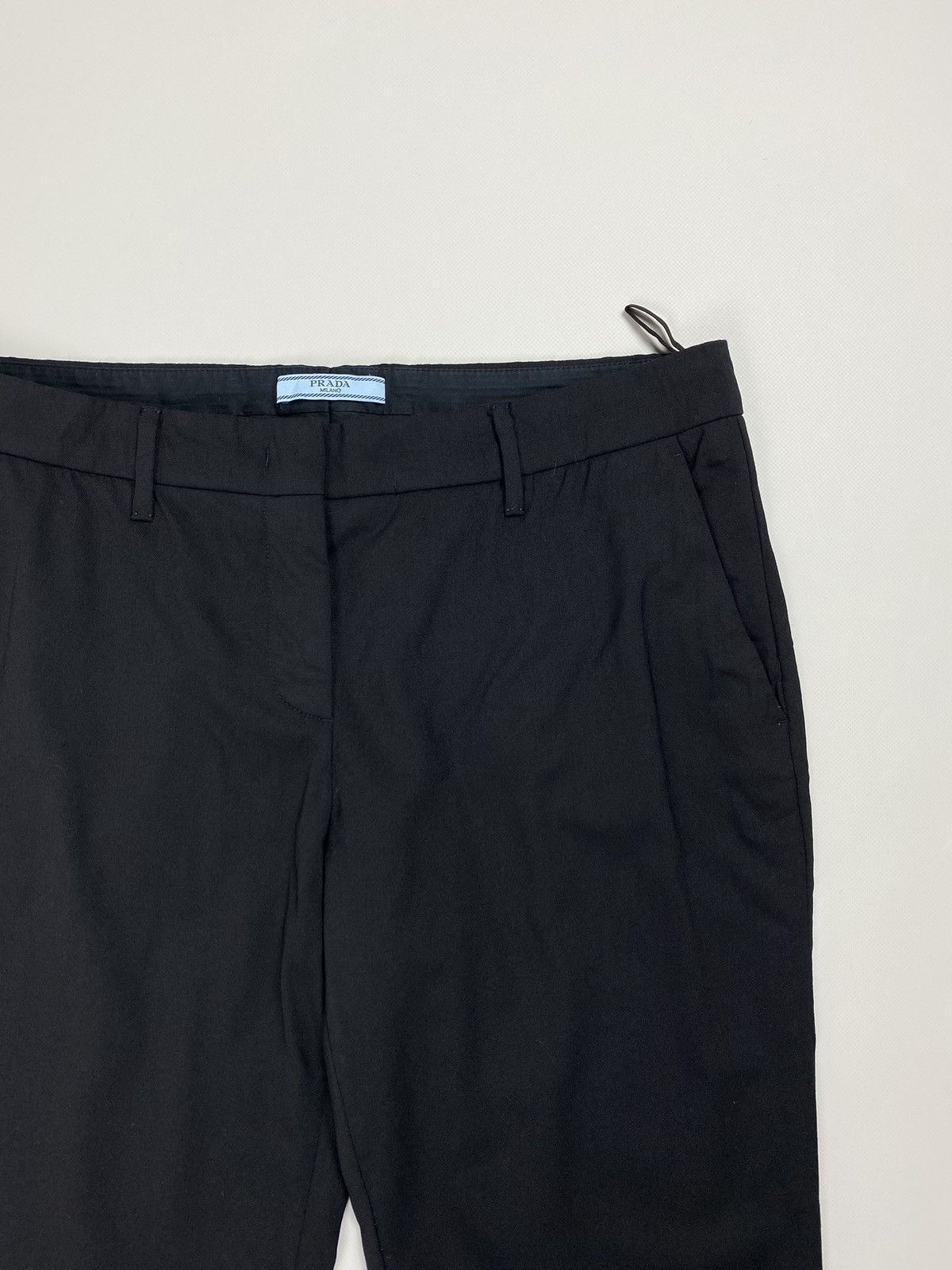 Prada × Vintage Prada Milano ladies wool dress pants trousers size 46 Size 32" / US 10 / IT 46 - 7 Thumbnail
