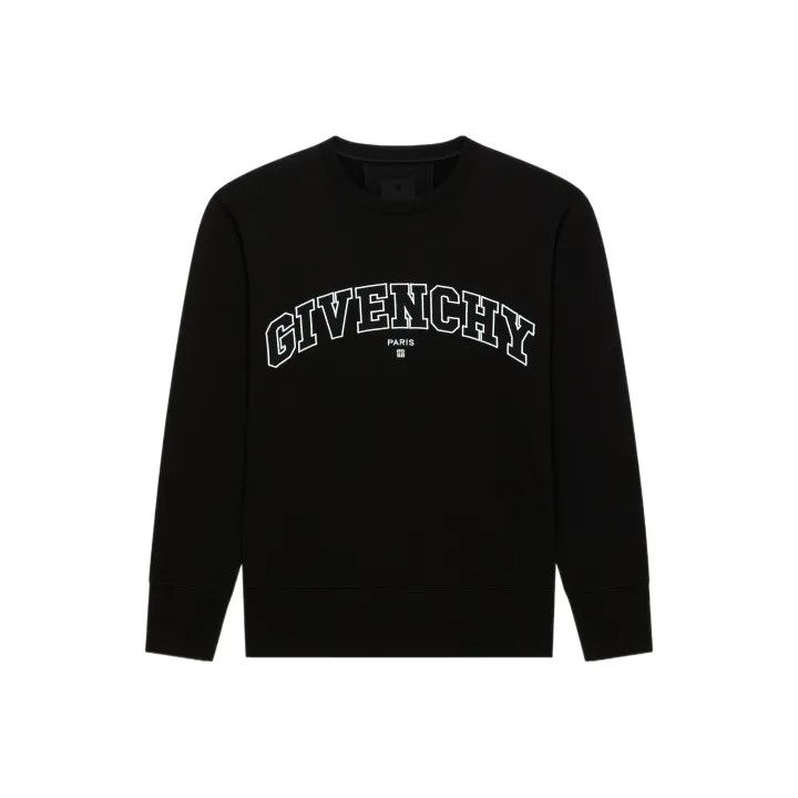 Givenchy Givenchy Black Logo Embroidered Sweatshirt Size US M / EU 48-50 / 2 - 1 Thumbnail