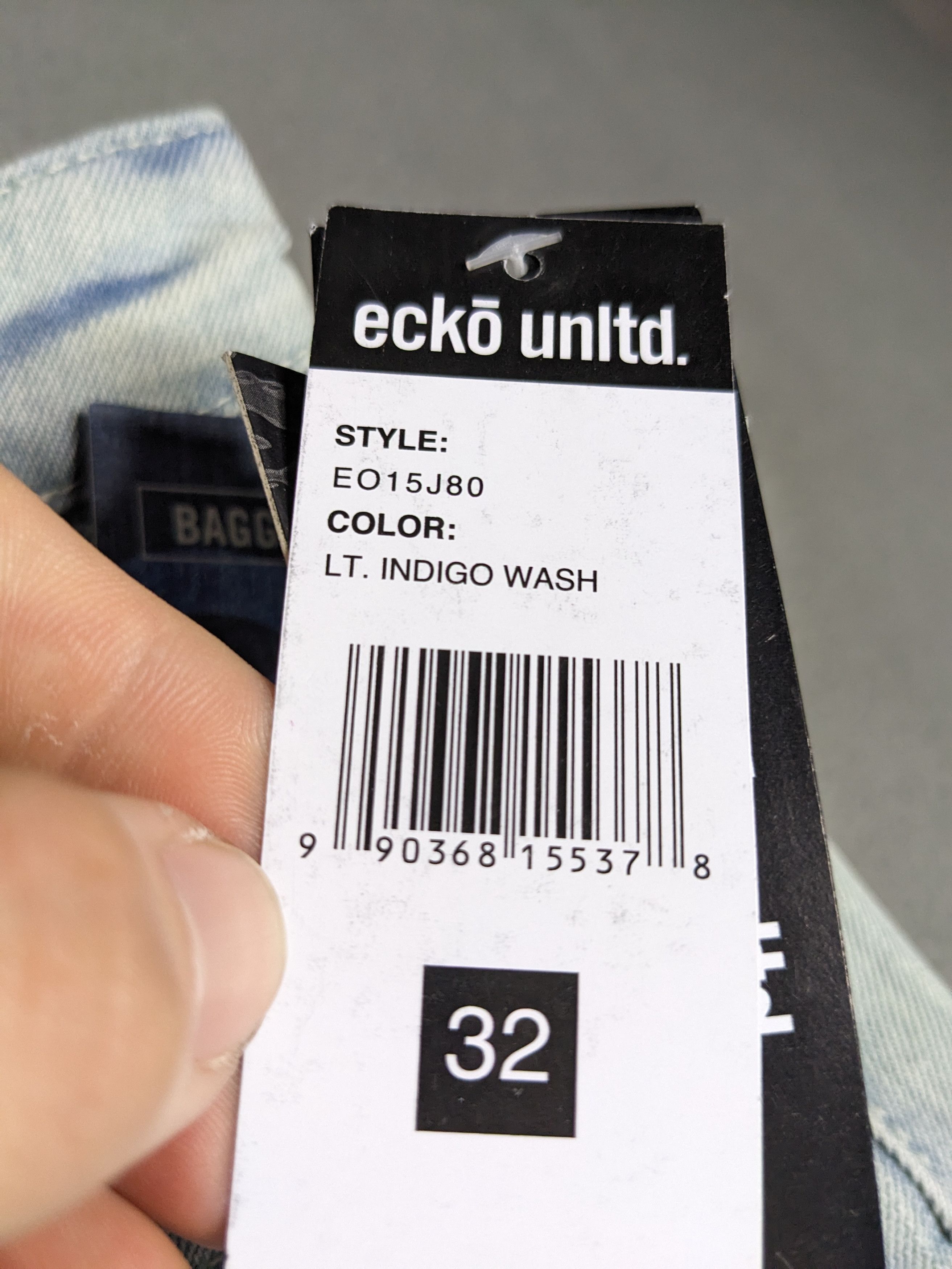 Ecko Unltd. VTG Y2K Ecko Unltd Denim Cargo Pants 33x31 Baggy Jeans NWT Size US 33 - 14 Thumbnail