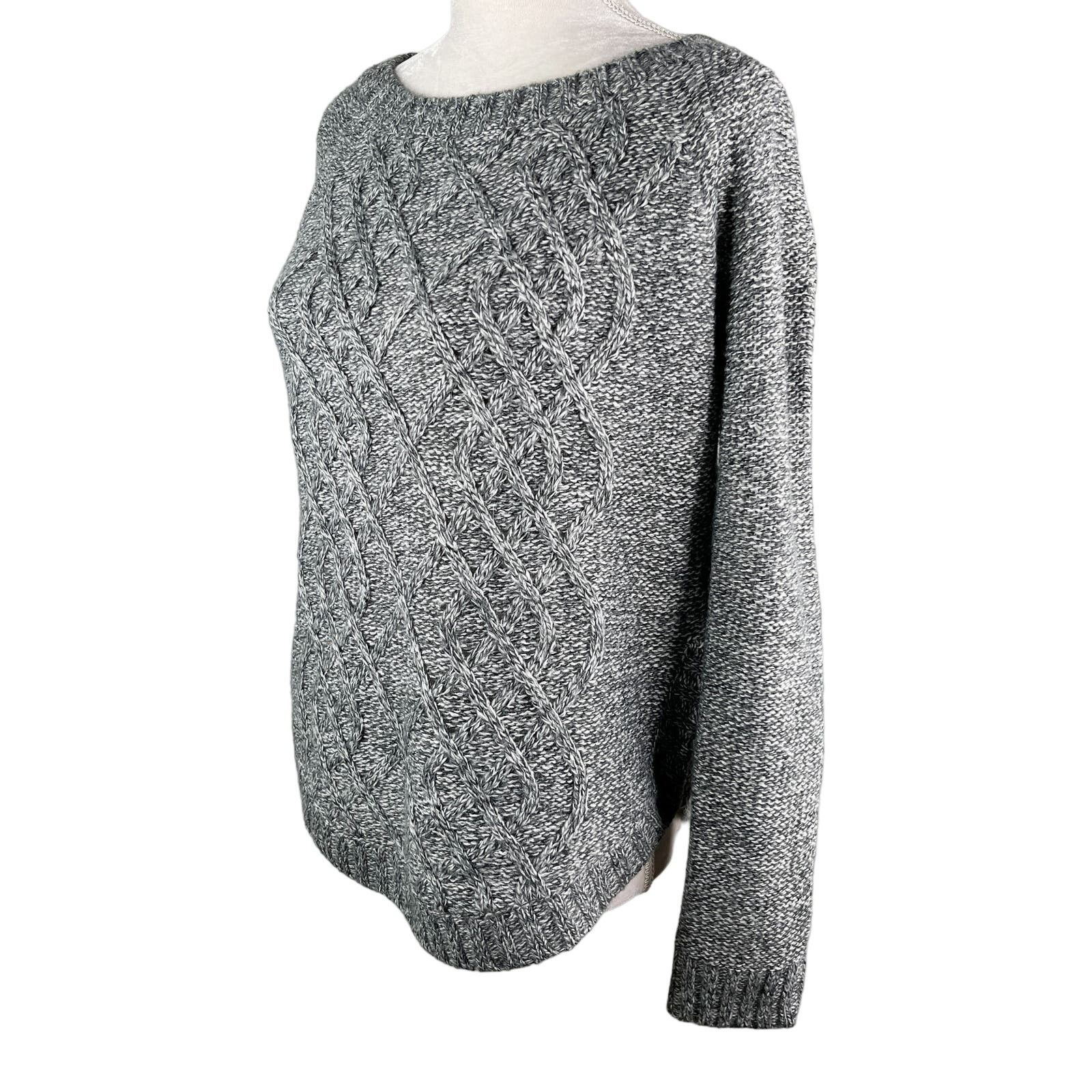 Other 89th & Madison Sweater Charcoal Marled Gray White Medium New Size M / US 6-8 / IT 42-44 - 3 Thumbnail