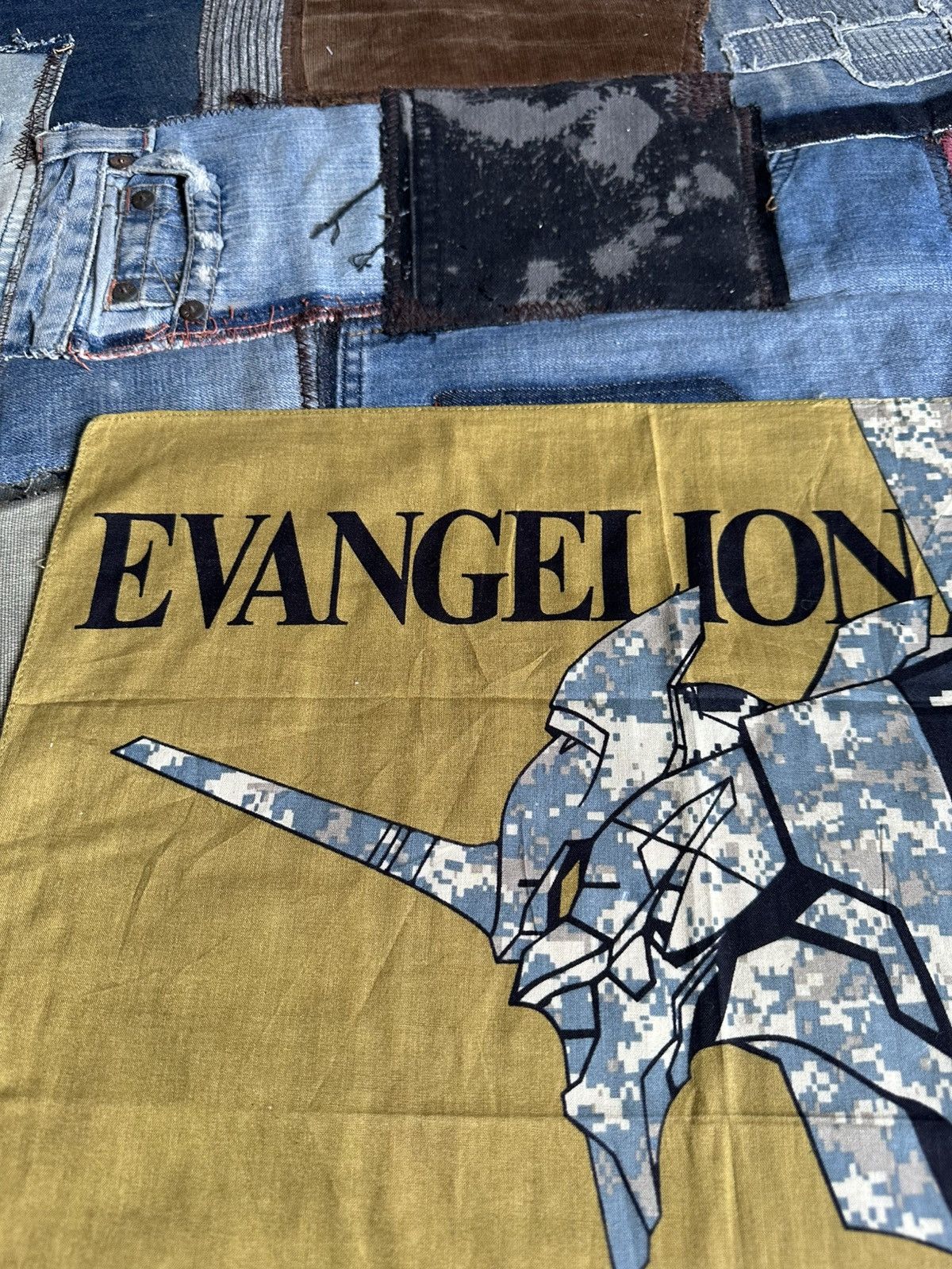 Vintage Evangelion Handkerchief/ Neckerchief/ Bandana Size ONE SIZE - 1 Thumbnail