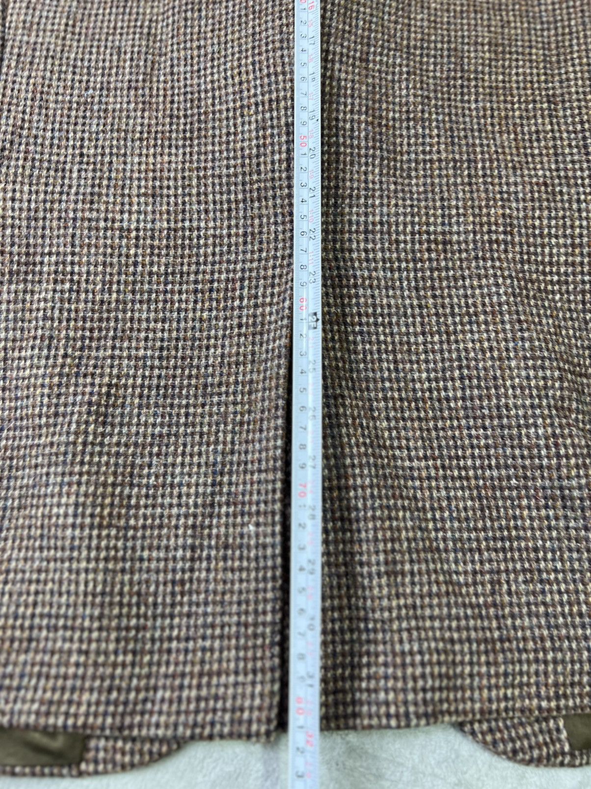 Harris Tweed Harris Tweed Stafford Blazer Brown Houndstooth Elbow Patch Size 46R - 12 Thumbnail