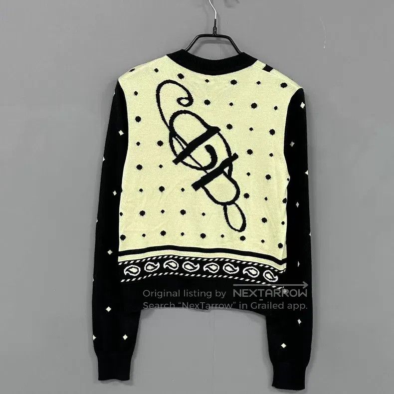 Hermes Hermes Color-block polka dot cashmere cardigan Size XS / US 0-2 / IT 36-38 - 3 Thumbnail