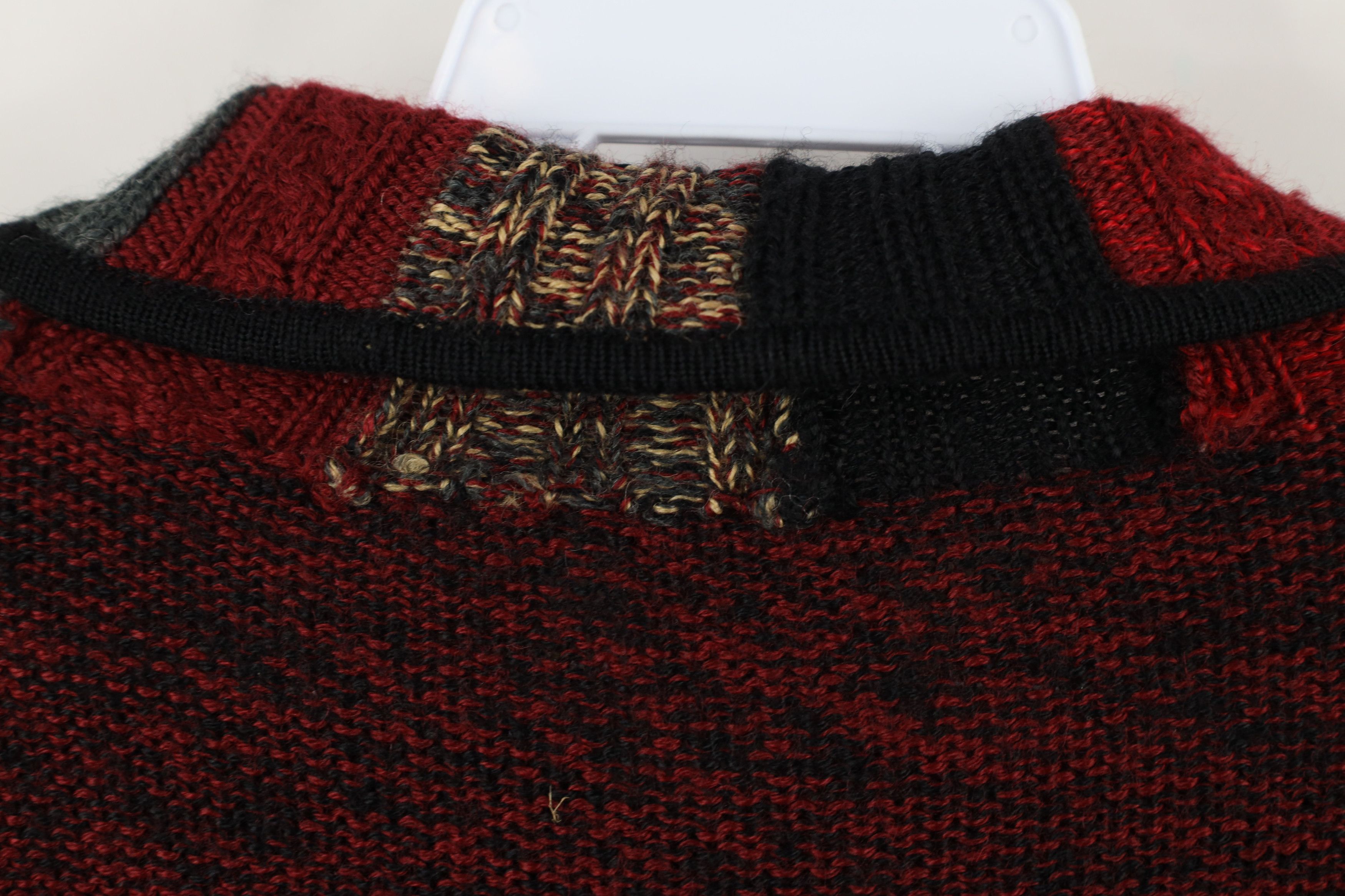 Vintage Vintage 90s Streetwear Wool Blend Knit Collared Sweater Red Size M / US 6-8 / IT 42-44 - 8 Thumbnail