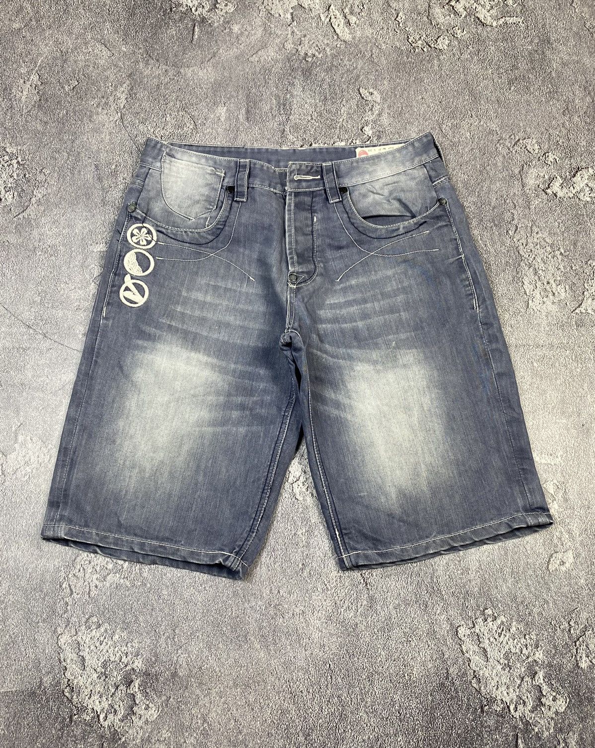 Polar Skate Co. Y2K Baggy Grey Denim Shorts Rap Style 2000s Streetwear Y2K Size US 34 / EU 50 - 5 Thumbnail