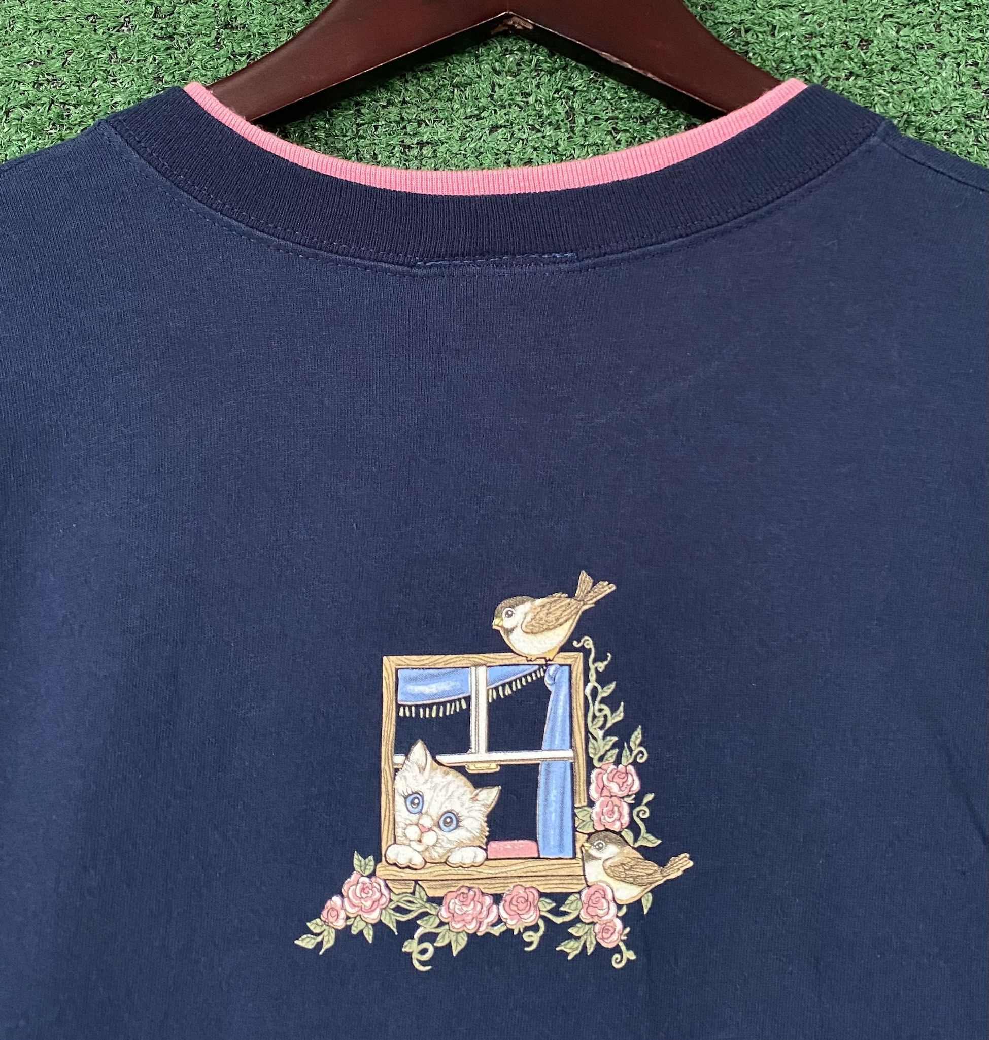 Other 90’s Morning Sun Cat Kitten Birds T-shirt Large Size L / US 10 / IT 46 - 8 Thumbnail