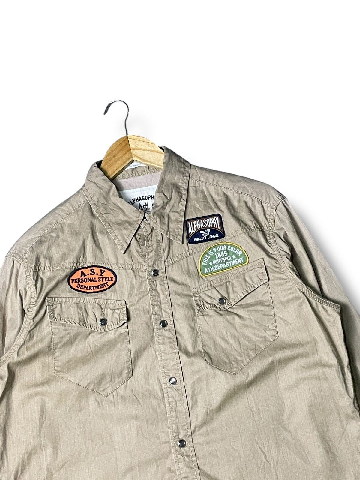 Japanese Brand × Vintage Alphasophy Authentic Button Up Shirts (64) Size US S / EU 44-46 / 1 - 2 Thumbnail