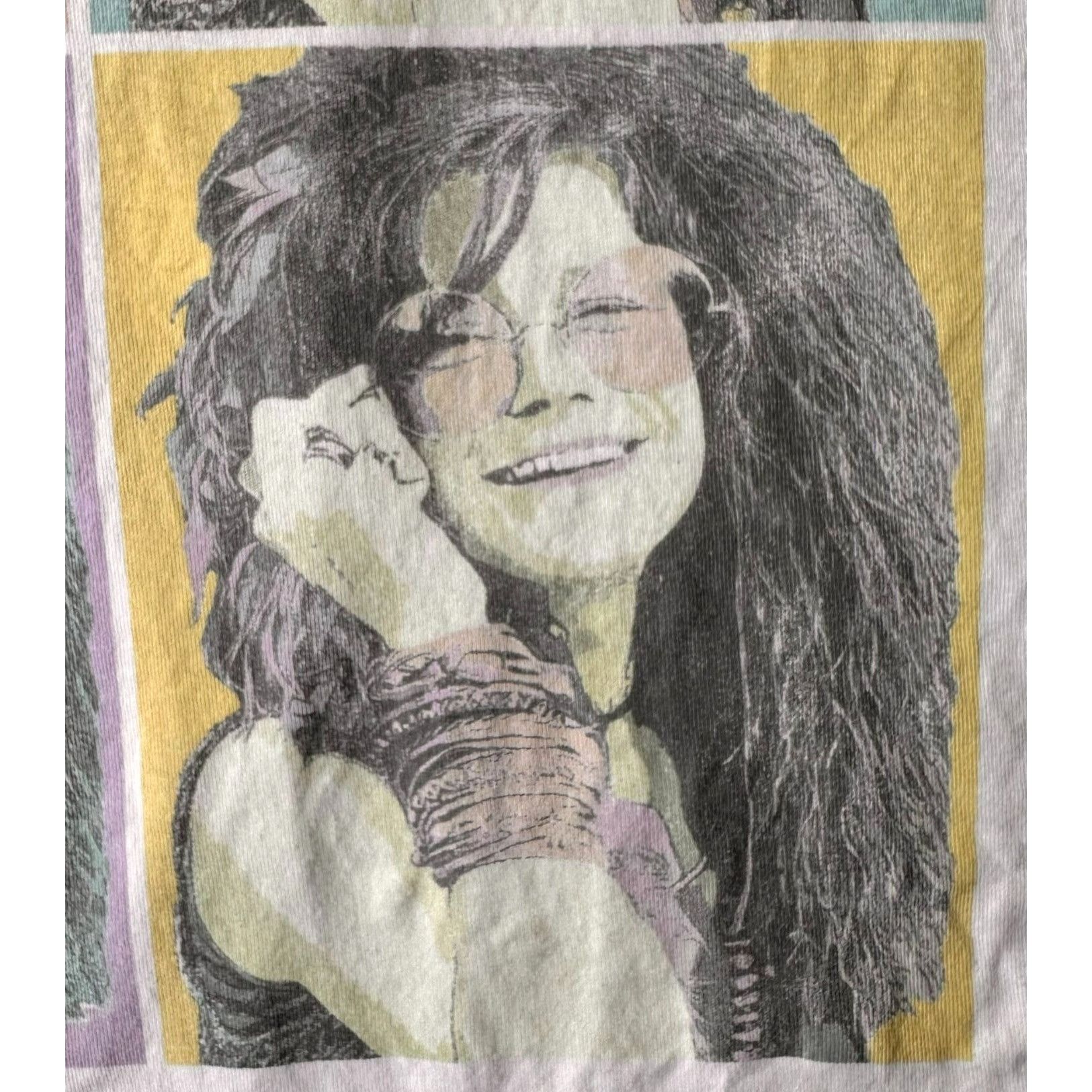 Vintage Janis Joplin T Shirt Small White Recycled Karma Pearl Bobby Size S / US 4 / IT 40 - 2 Thumbnail